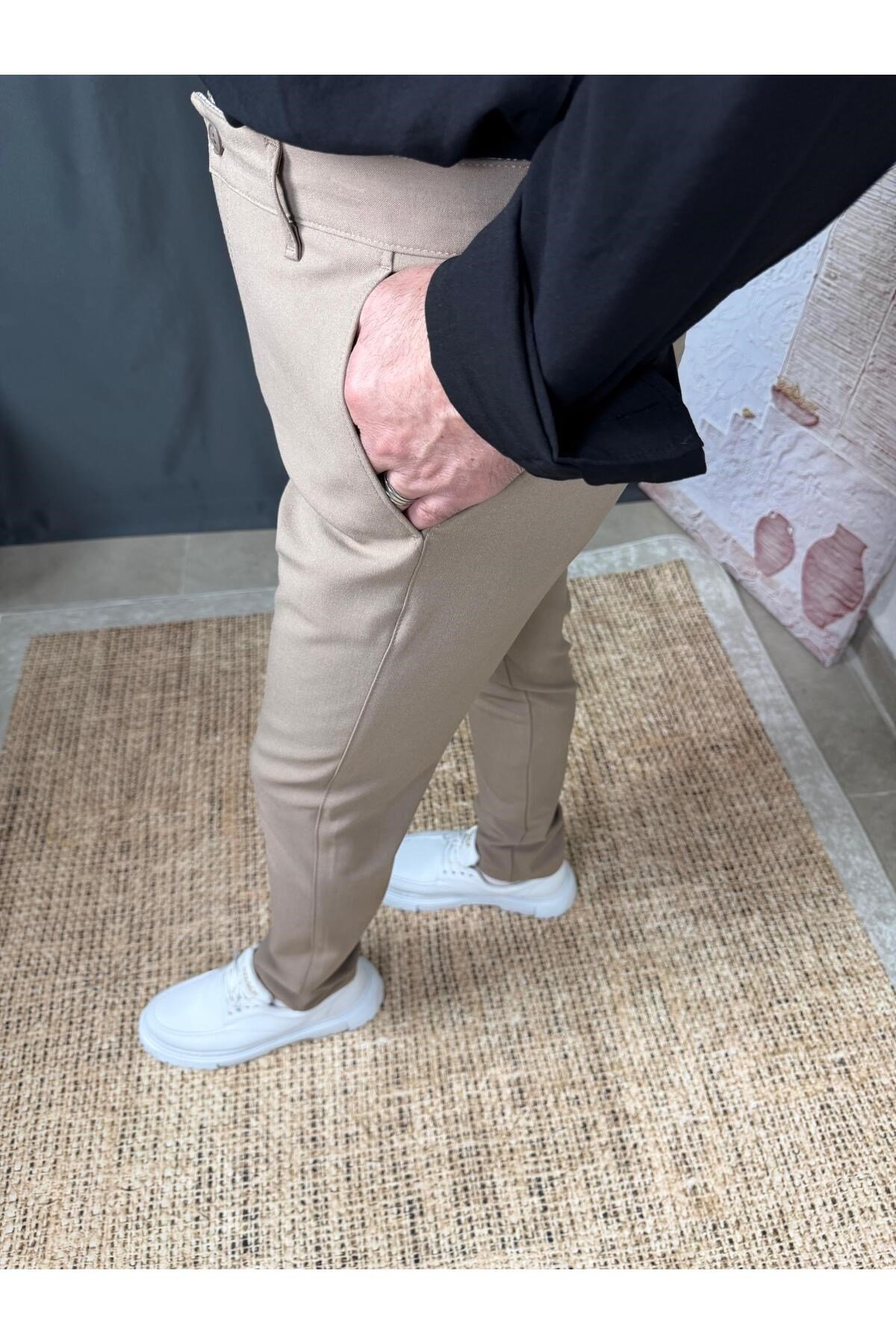 KLASİK DAR KESİM KUMAŞ PANTOLON