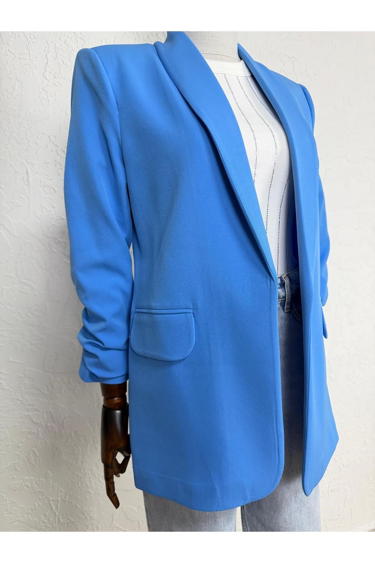 KOLU BÜZGĞLĞ BLAZER CEKET