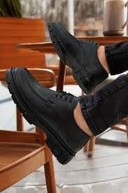 MACKREEZY ERKEK BAĞCIKLI AYAKKABI (SİYAH-2556)