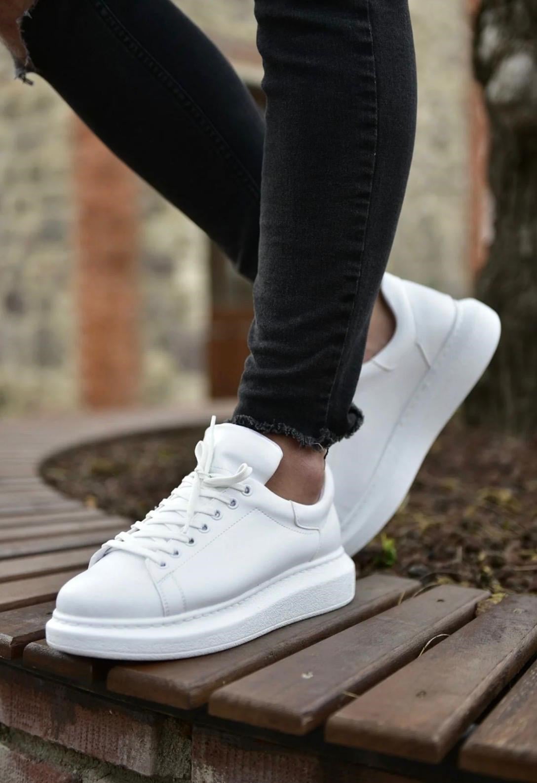 MACKREEZY ERKEK BAĞCIKLI SNEAKER AYAKKABI (BEYAZ)