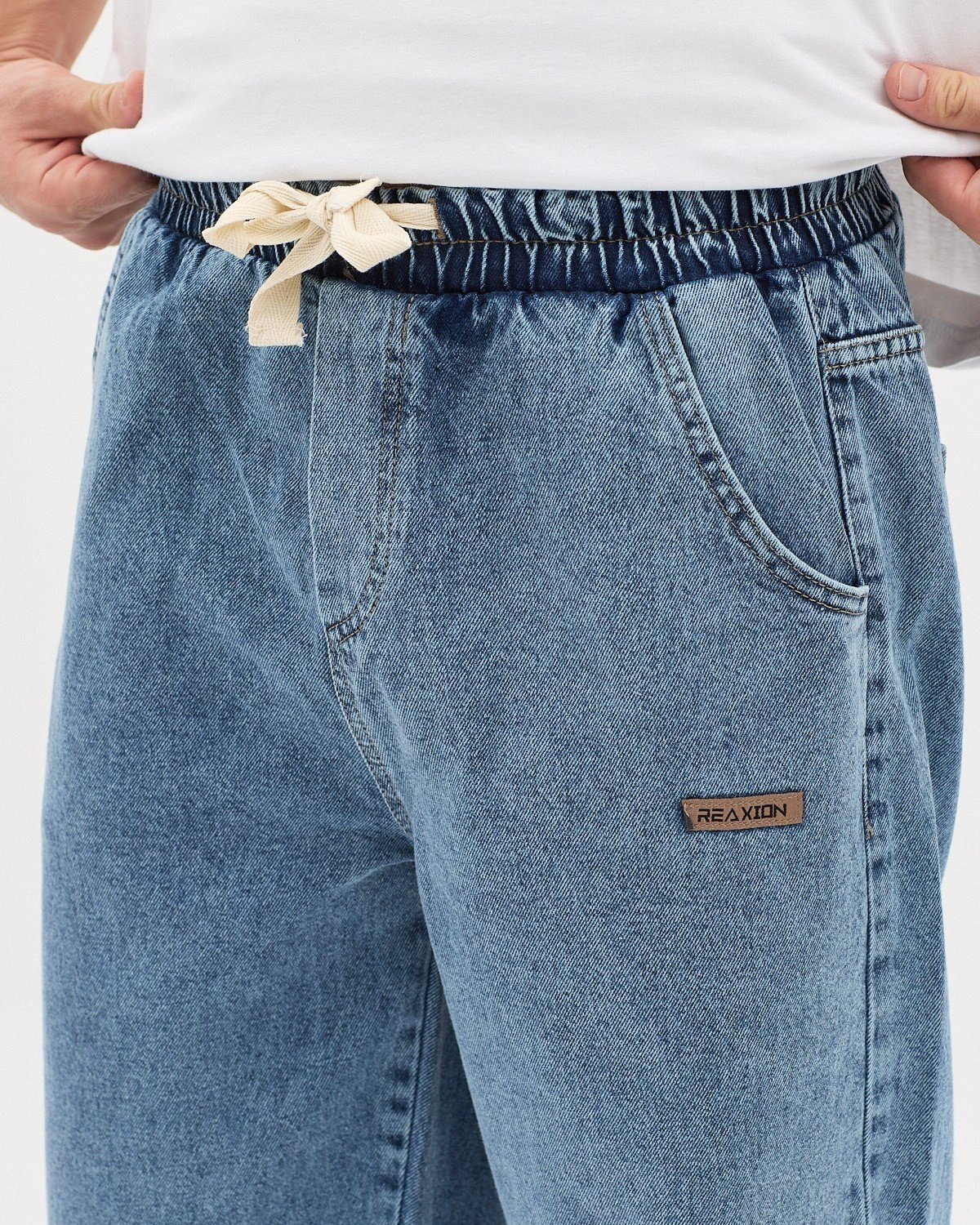MAVİ ERKEK RAHAT KESİM BAGGY JEAN PANTOLON