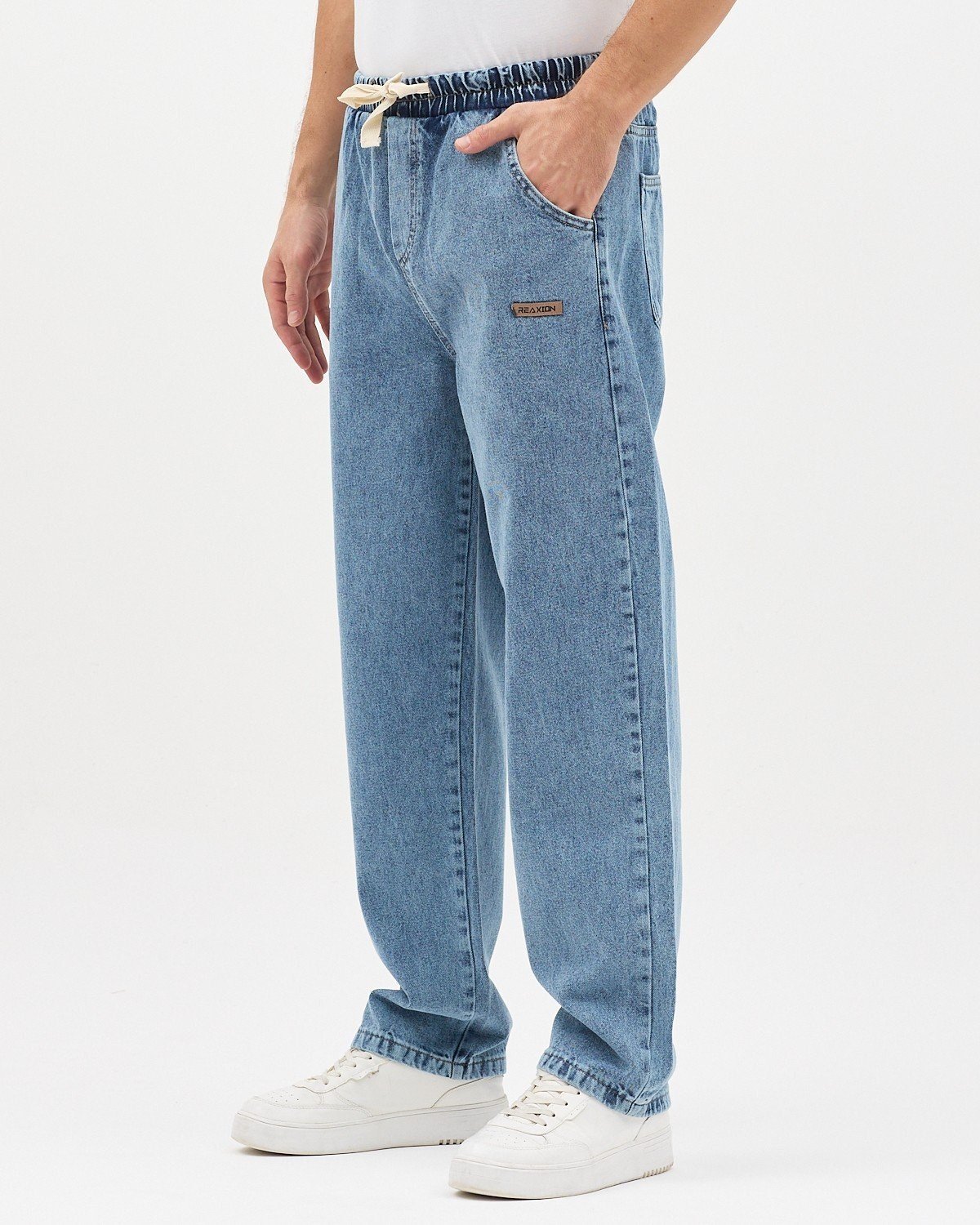 MAVİ ERKEK RAHAT KESİM BAGGY JEAN PANTOLON