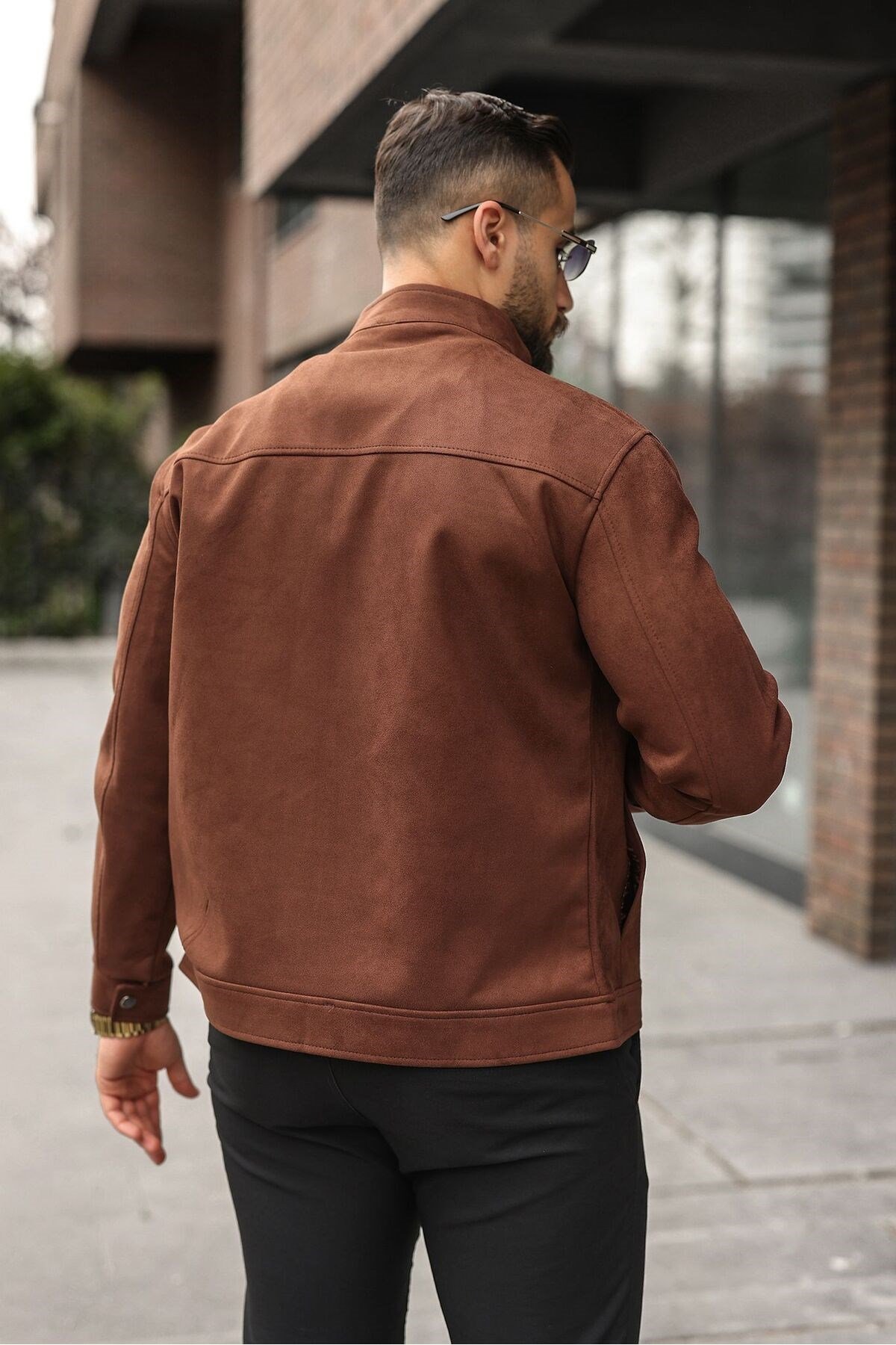 MEVSİMLİK HAKİM YAKA SÜET CASUAL CEKET