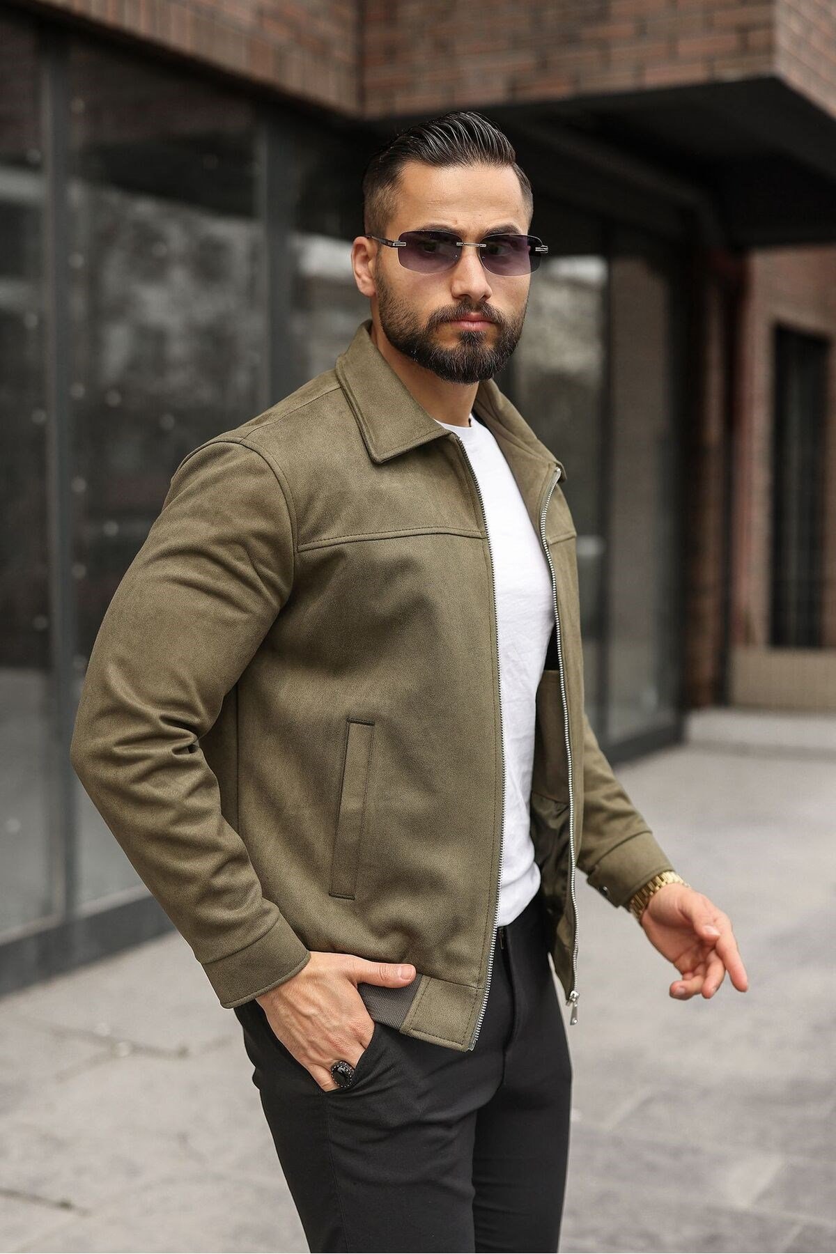 MEVSİMLİK SÜET CASUAL CEKET