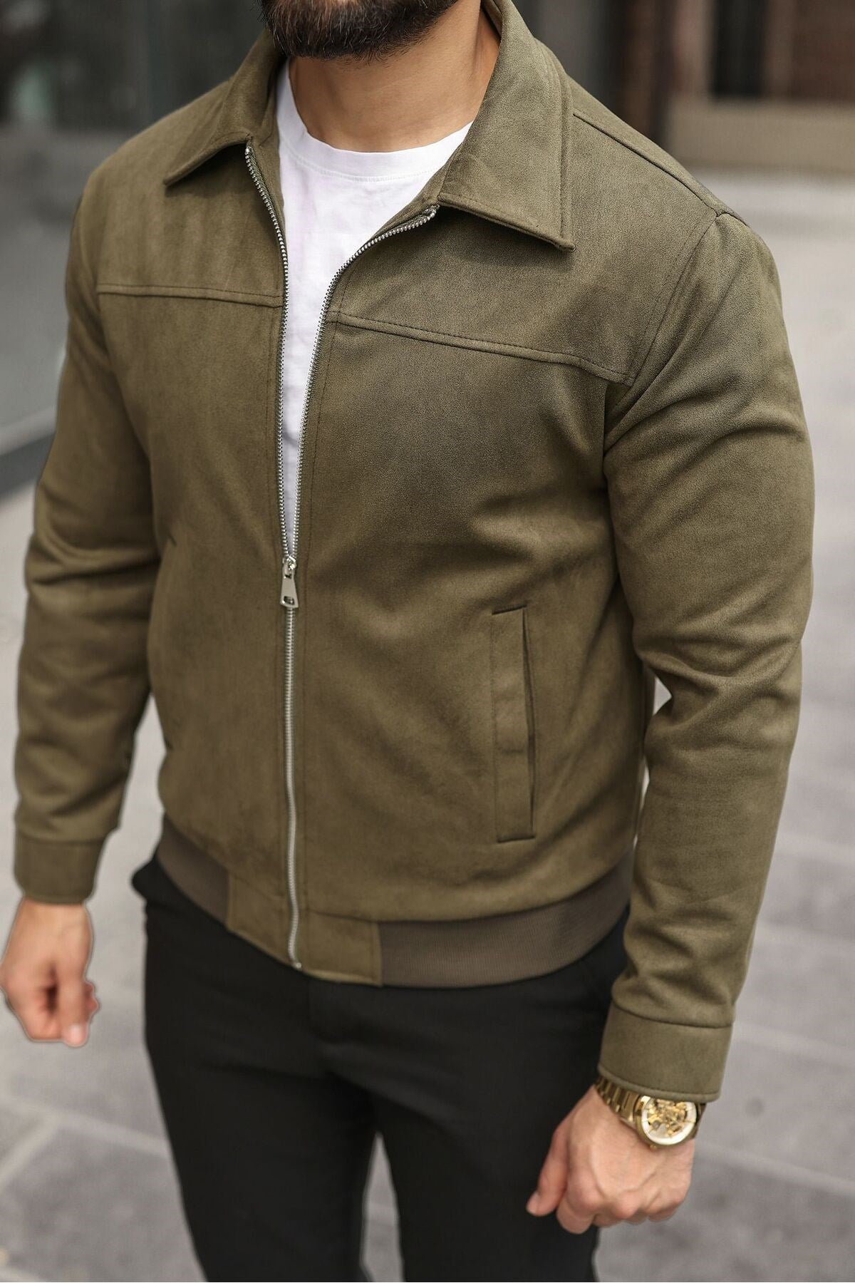 MEVSİMLİK SÜET CASUAL CEKET