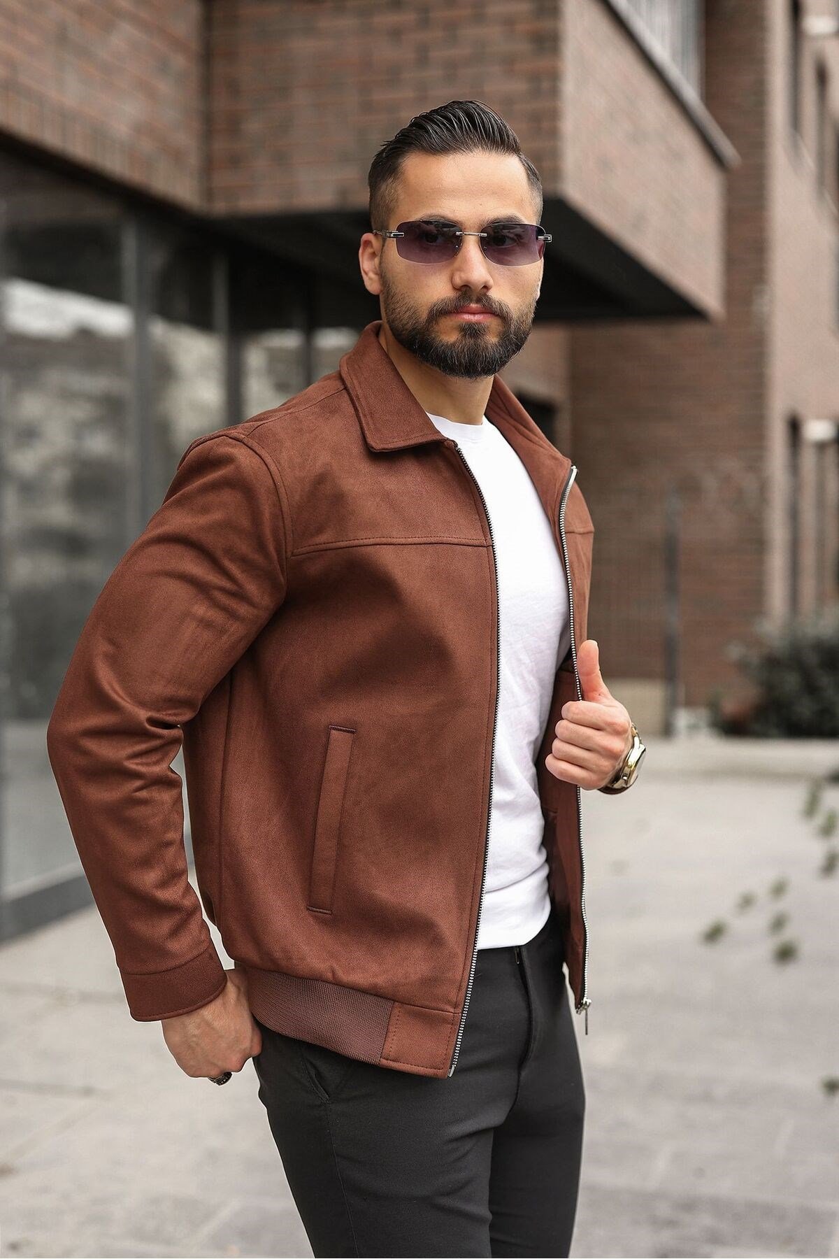 MEVSİMLİK SÜET CASUAL CEKET