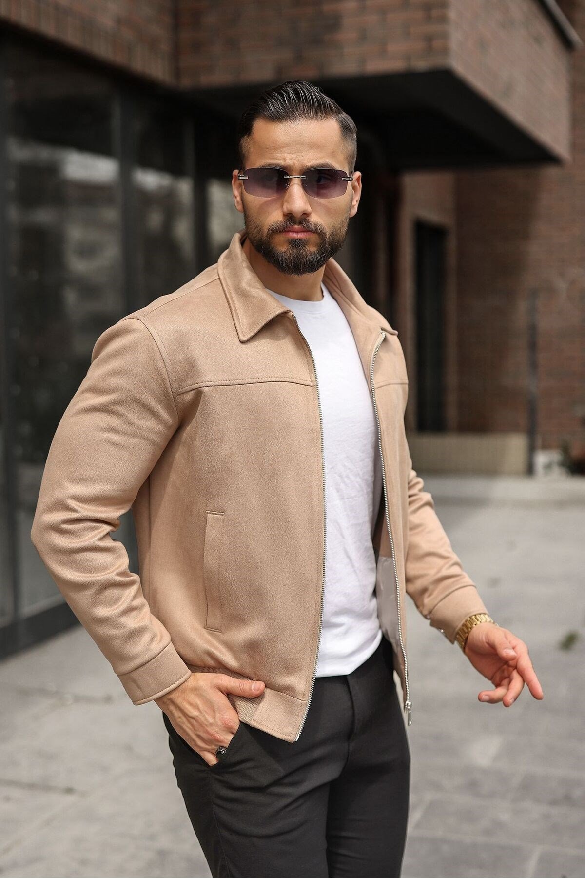 MEVSİMLİK SÜET CASUAL CEKET