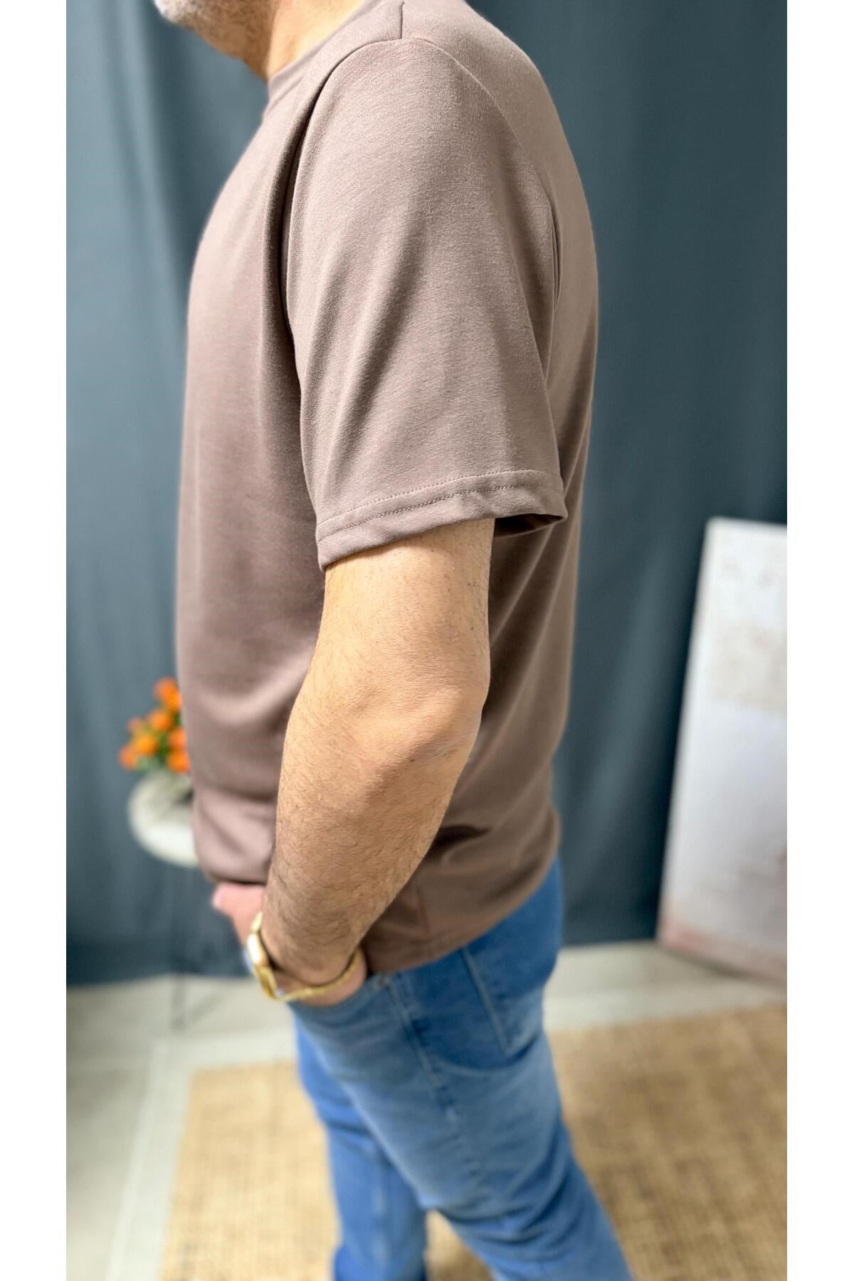 ÖNÜ BASKILI , FİTTED, MODAL KUMAŞ TİŞÖRT
