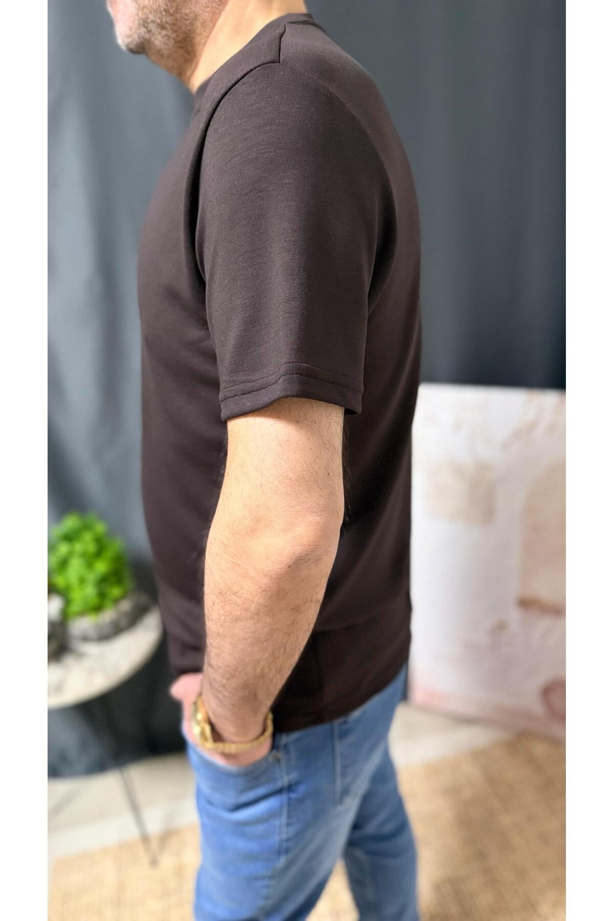 ÖNÜ BASKILI , FİTTED, MODAL KUMAŞ TİŞÖRT