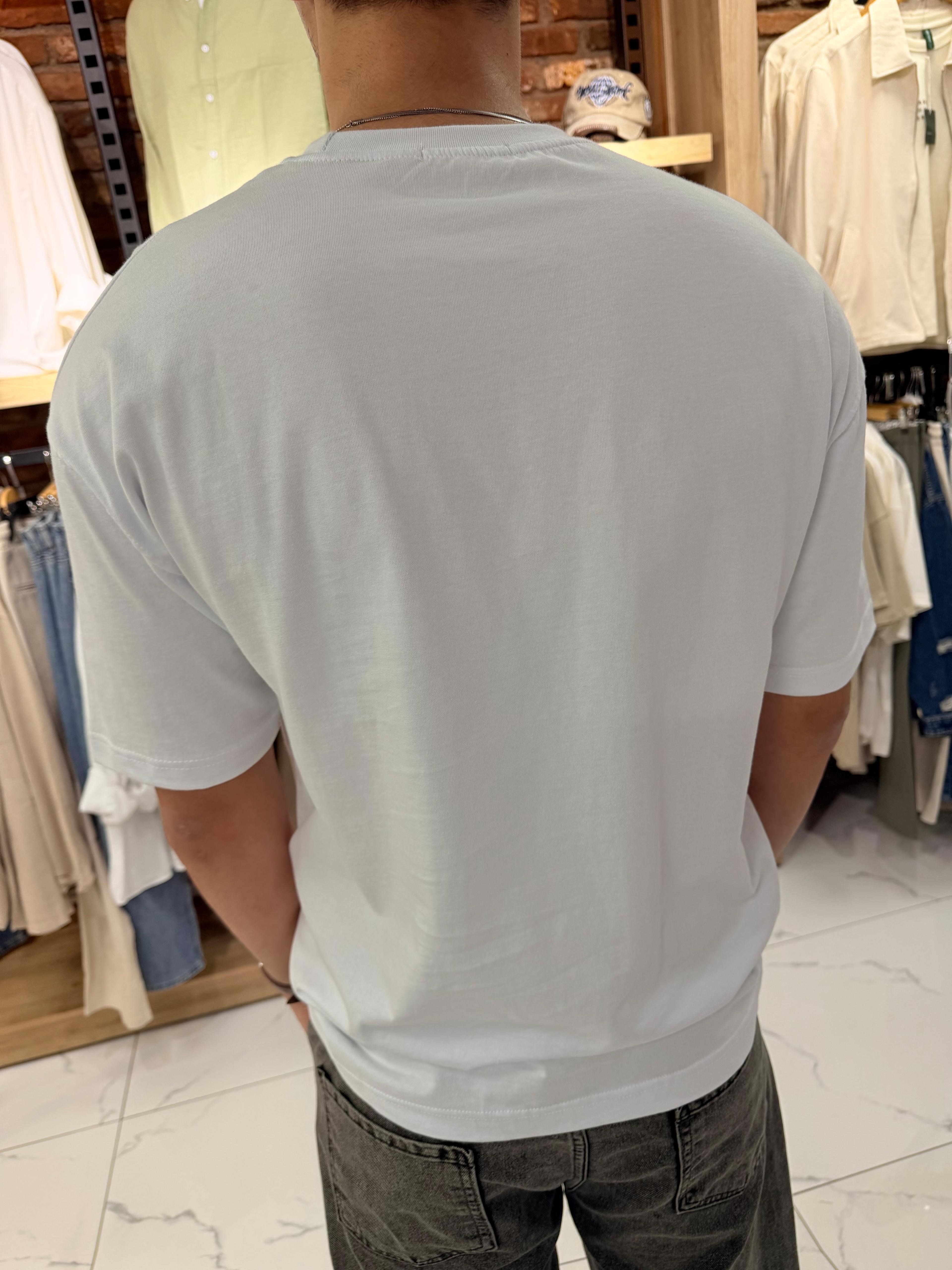 OVERSİZE BİSİKLET YAKA TİŞÖRT