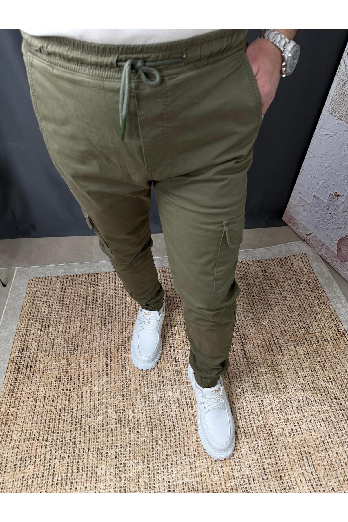 PAÇASI LASTİKLİ KARGO PANTOLON