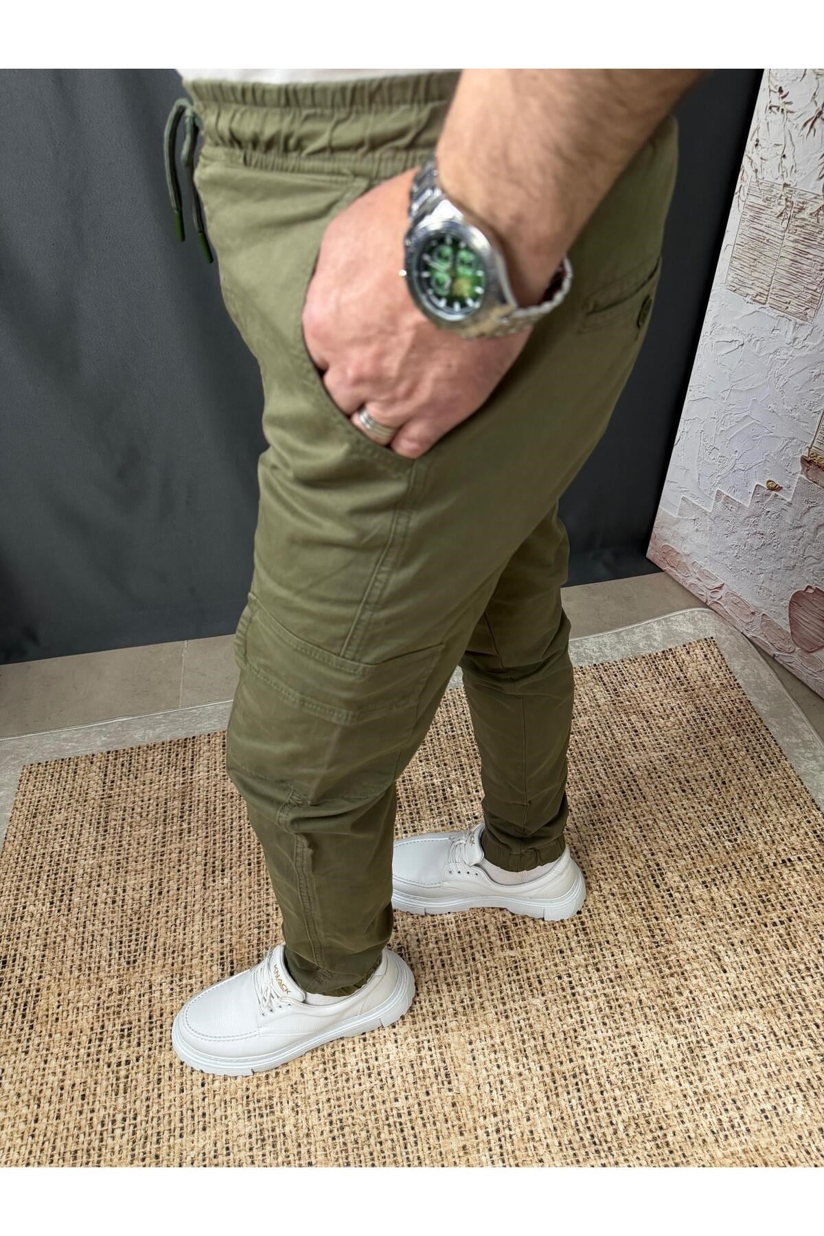 PAÇASI LASTİKLİ KARGO PANTOLON