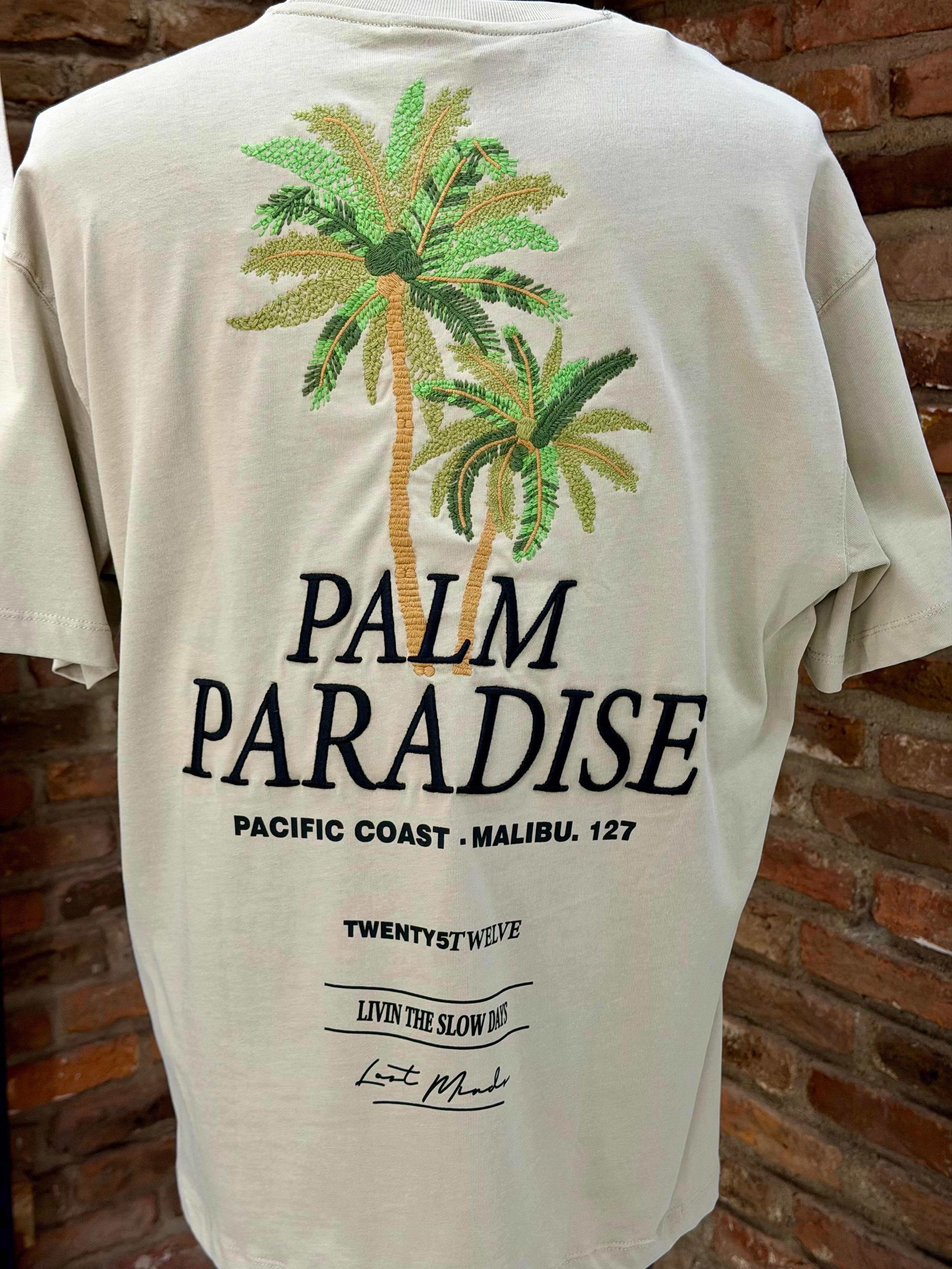 PALM PARADİSE BASKILI TİŞÖRT