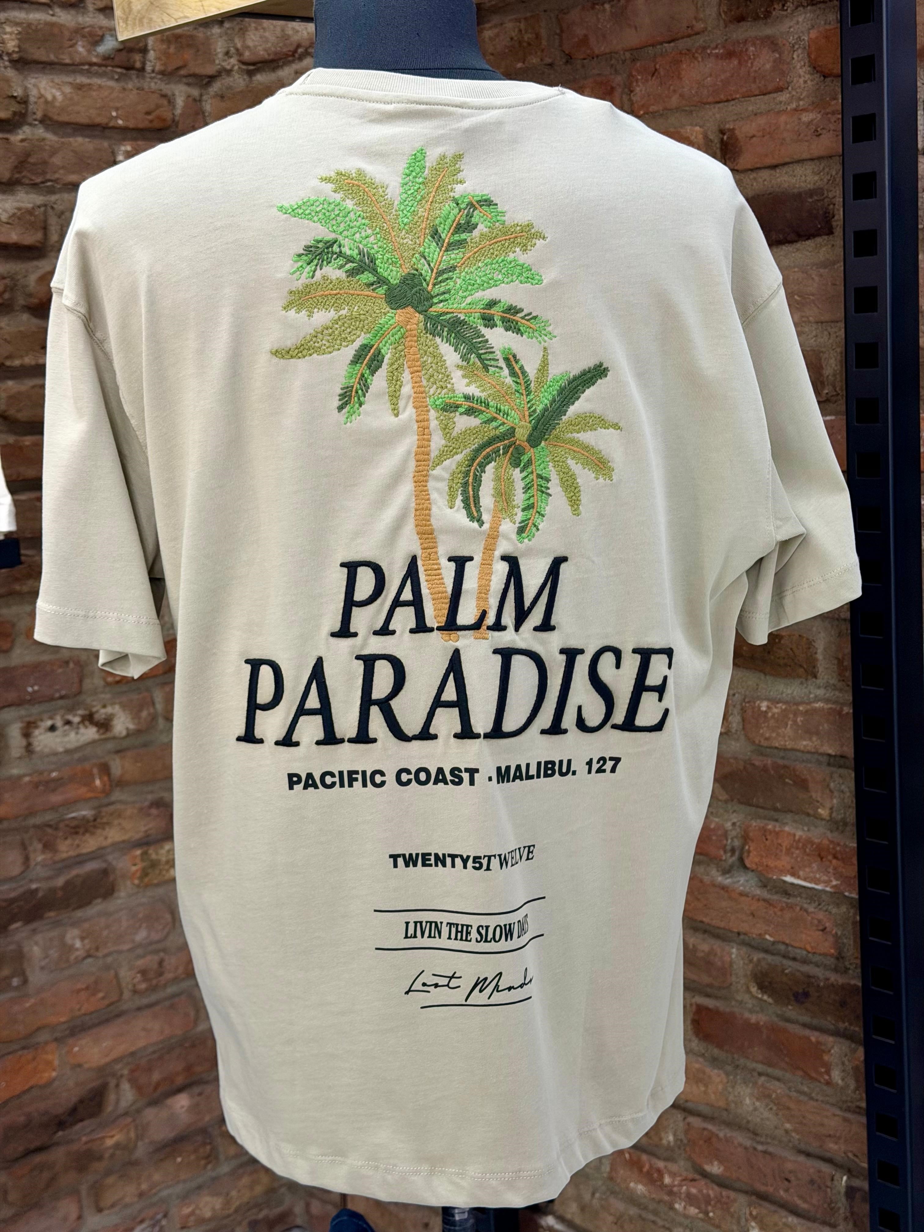 PALM PARADİSE BASKILI TİŞÖRT
