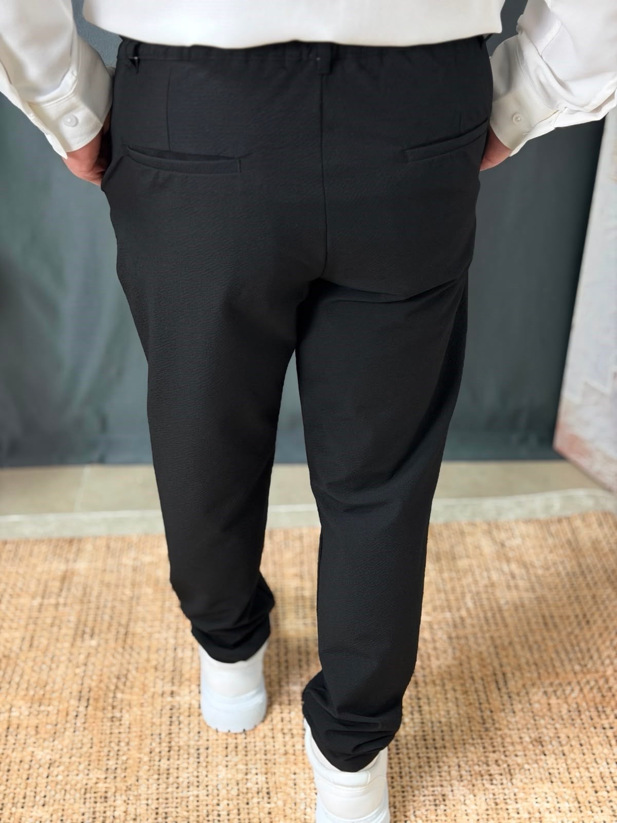 PEETEKLİ KETEN PANTOLON