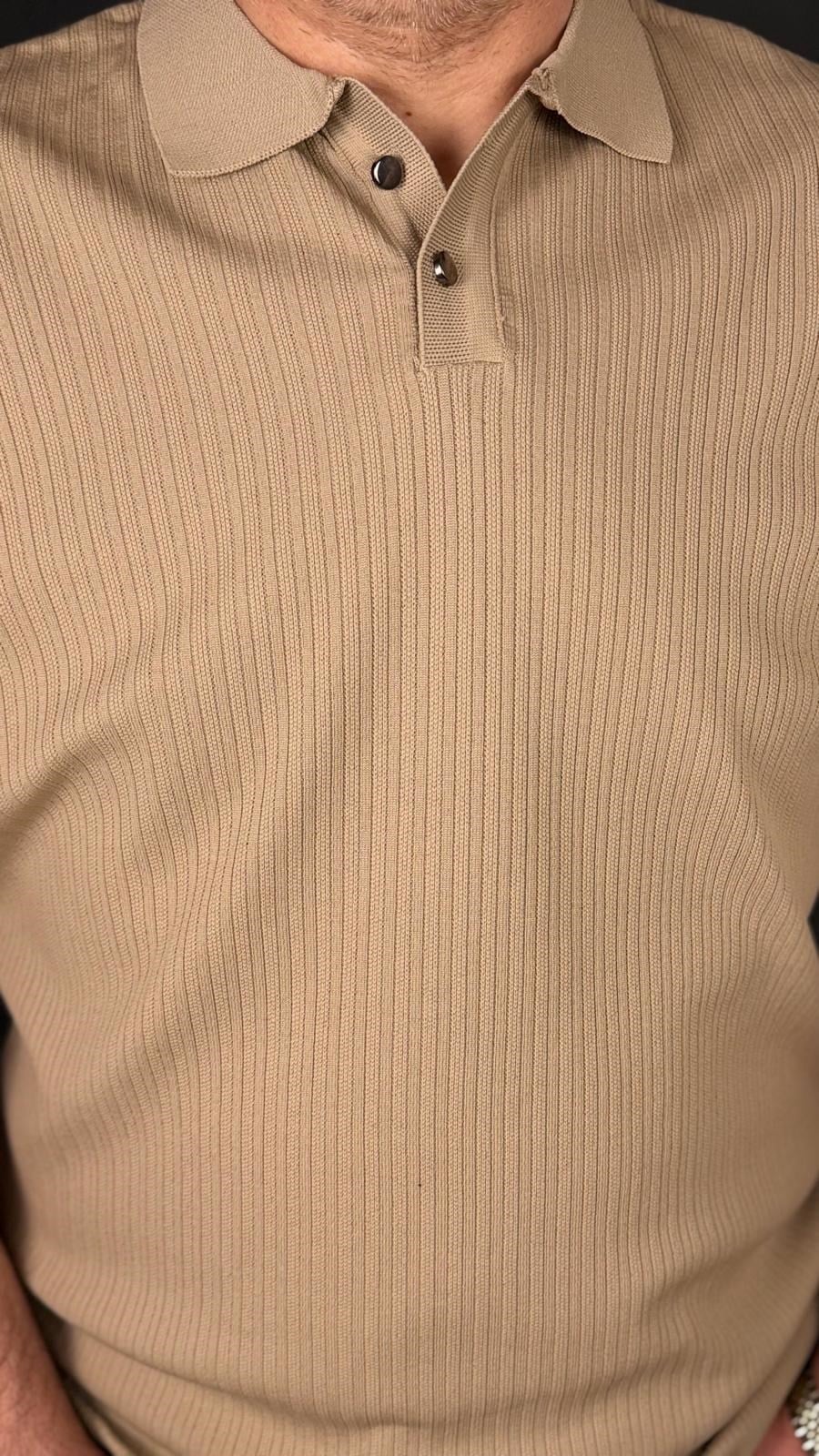 POLO , DÜĞMELİ YAKA , BELİ LASTİKLİ ,TİŞÖRT (Taş)