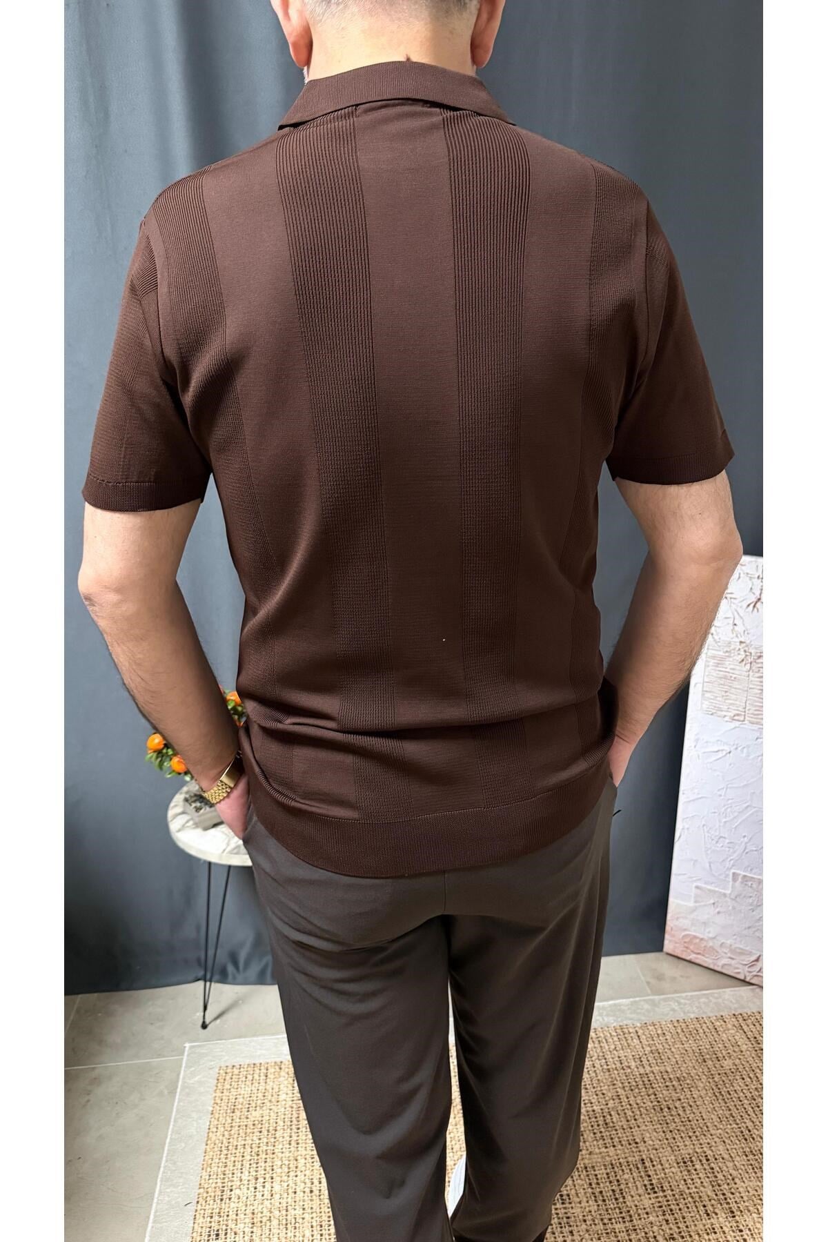 POLO YAKA BELİ LASTİKLİ CASUAL TİŞÖRT
