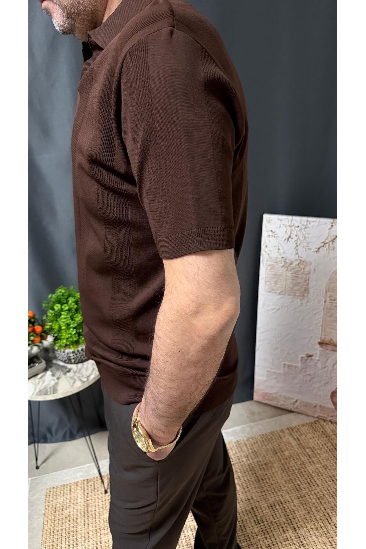 POLO YAKA BELİ LASTİKLİ CASUAL TİŞÖRT