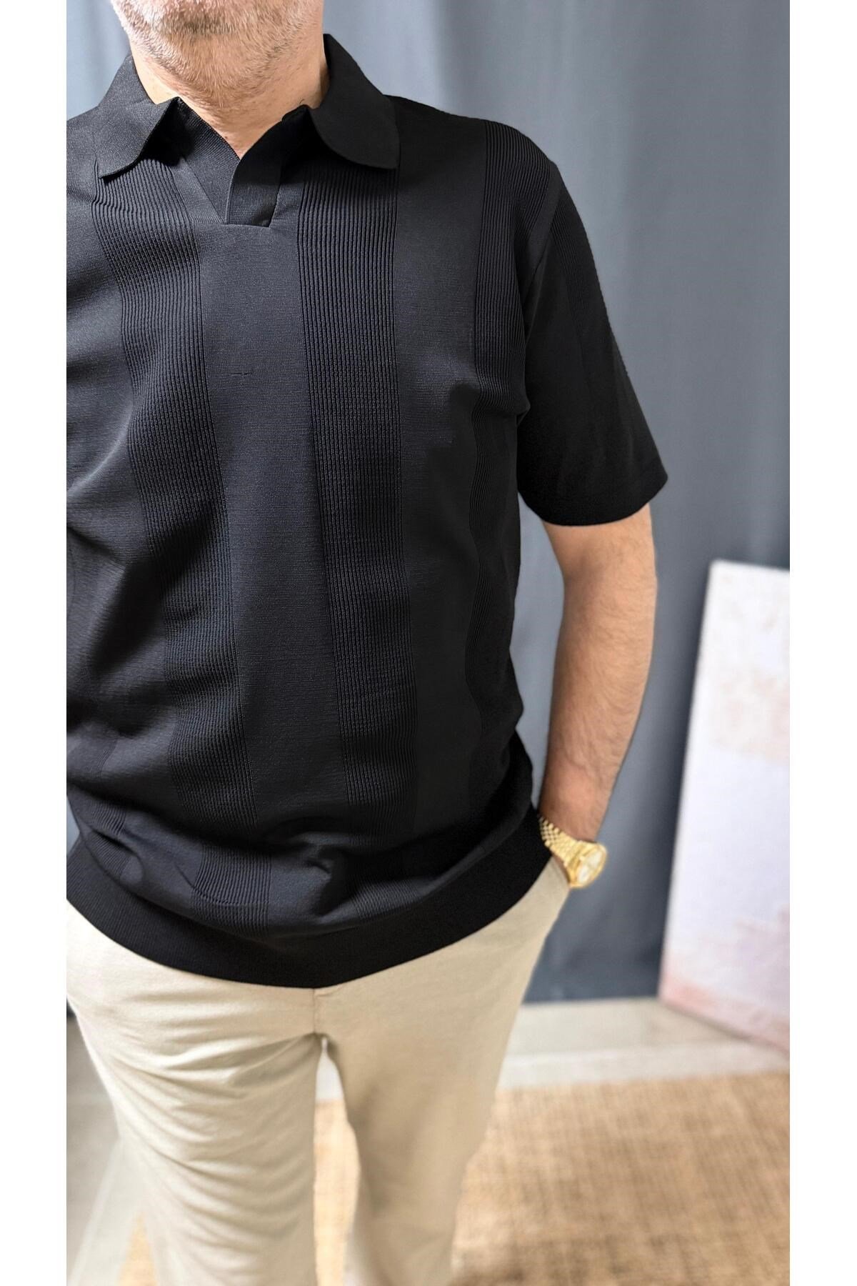 POLO YAKA BELİ LASTİKLİ CASUAL TİŞÖRT