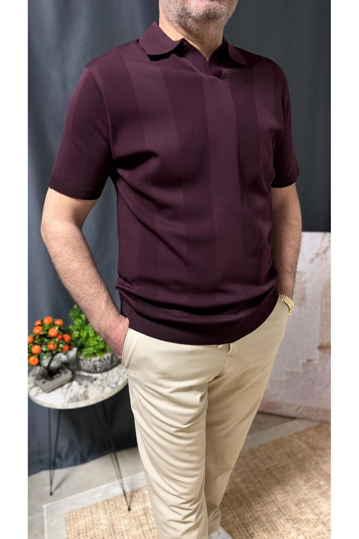 POLO YAKA BELİ LASTİKLİ CASUAL TİŞÖRT