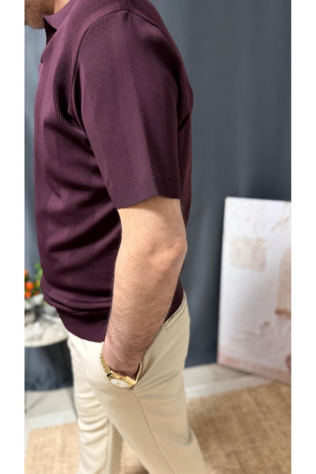 POLO YAKA BELİ LASTİKLİ CASUAL TİŞÖRT