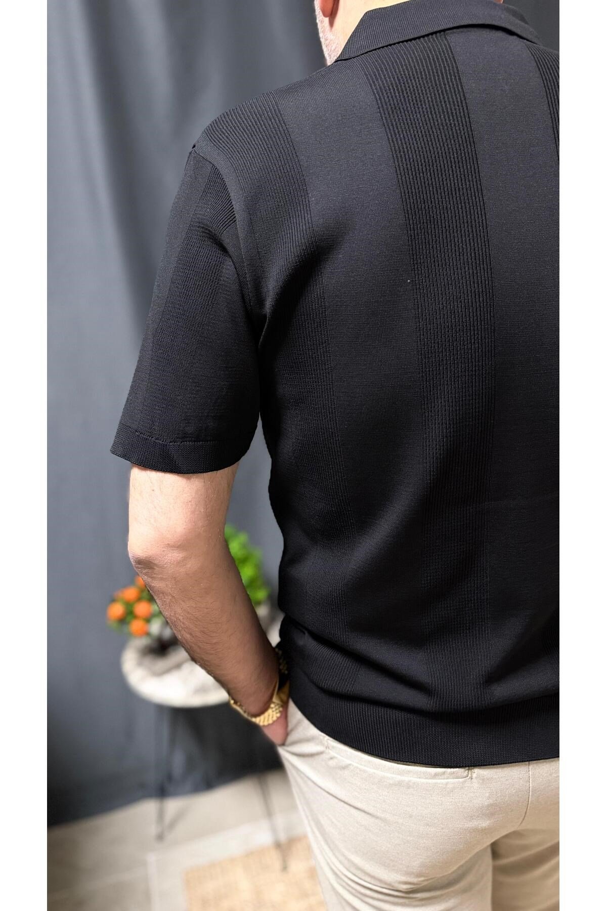 POLO YAKA BELİ LASTİKLİ CASUAL TİŞÖRT