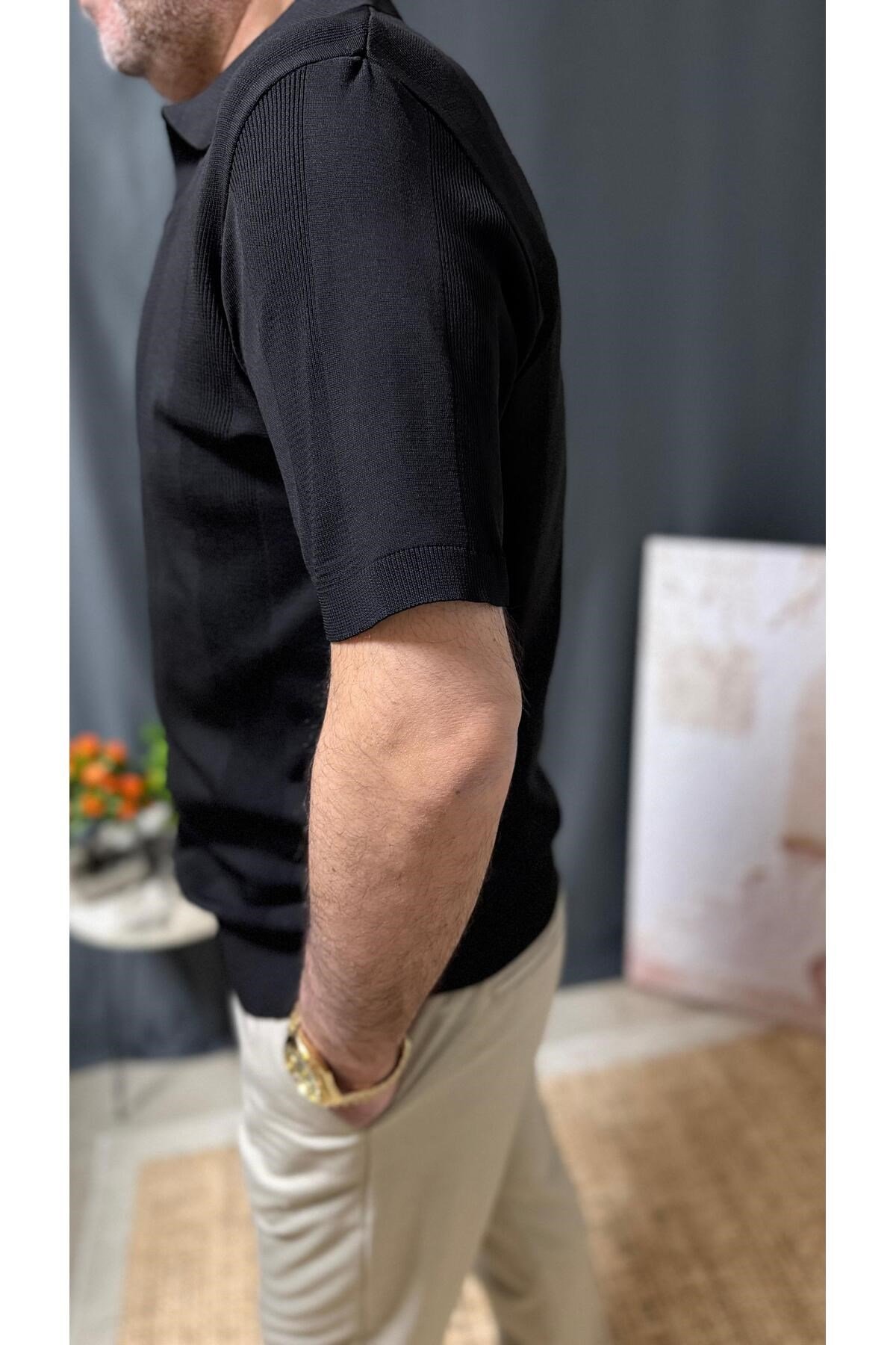 POLO YAKA BELİ LASTİKLİ CASUAL TİŞÖRT