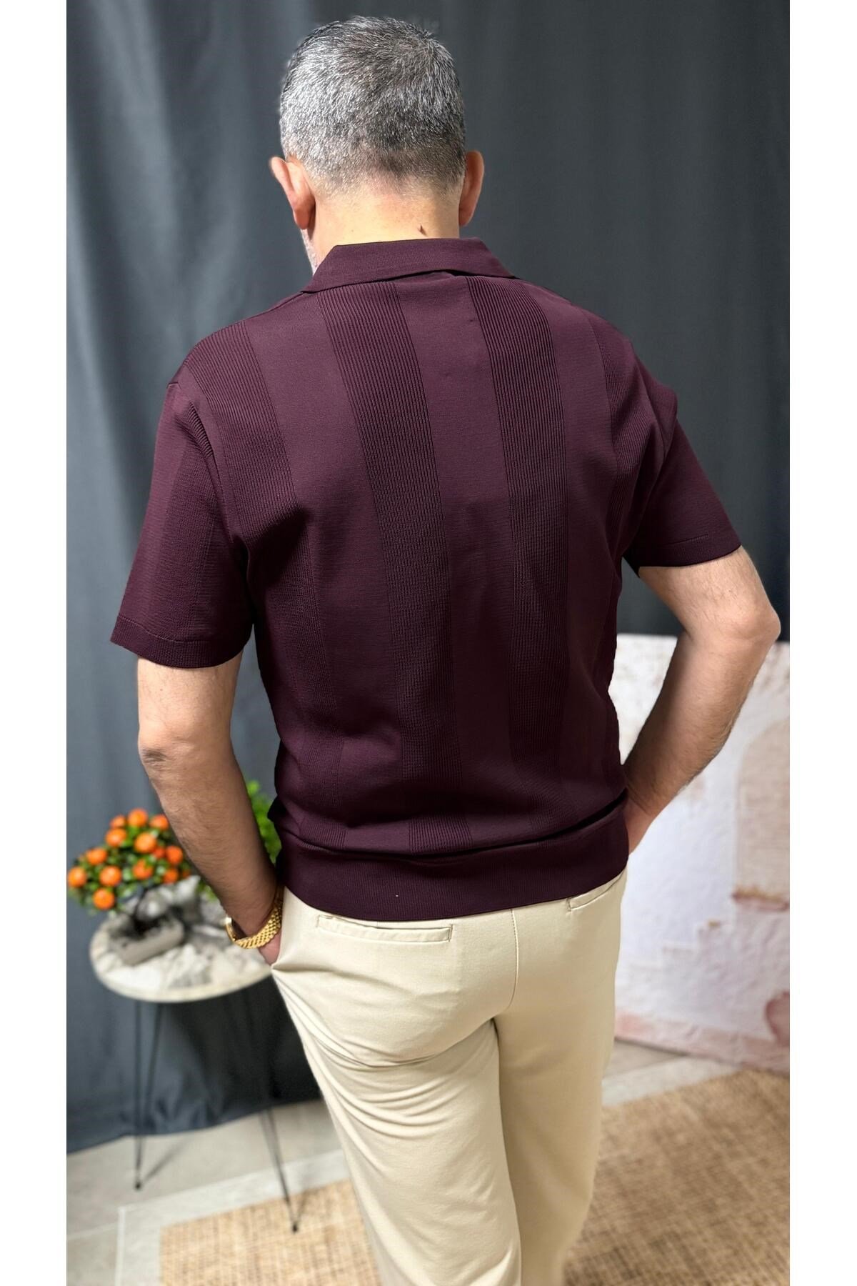 POLO YAKA BELİ LASTİKLİ CASUAL TİŞÖRT