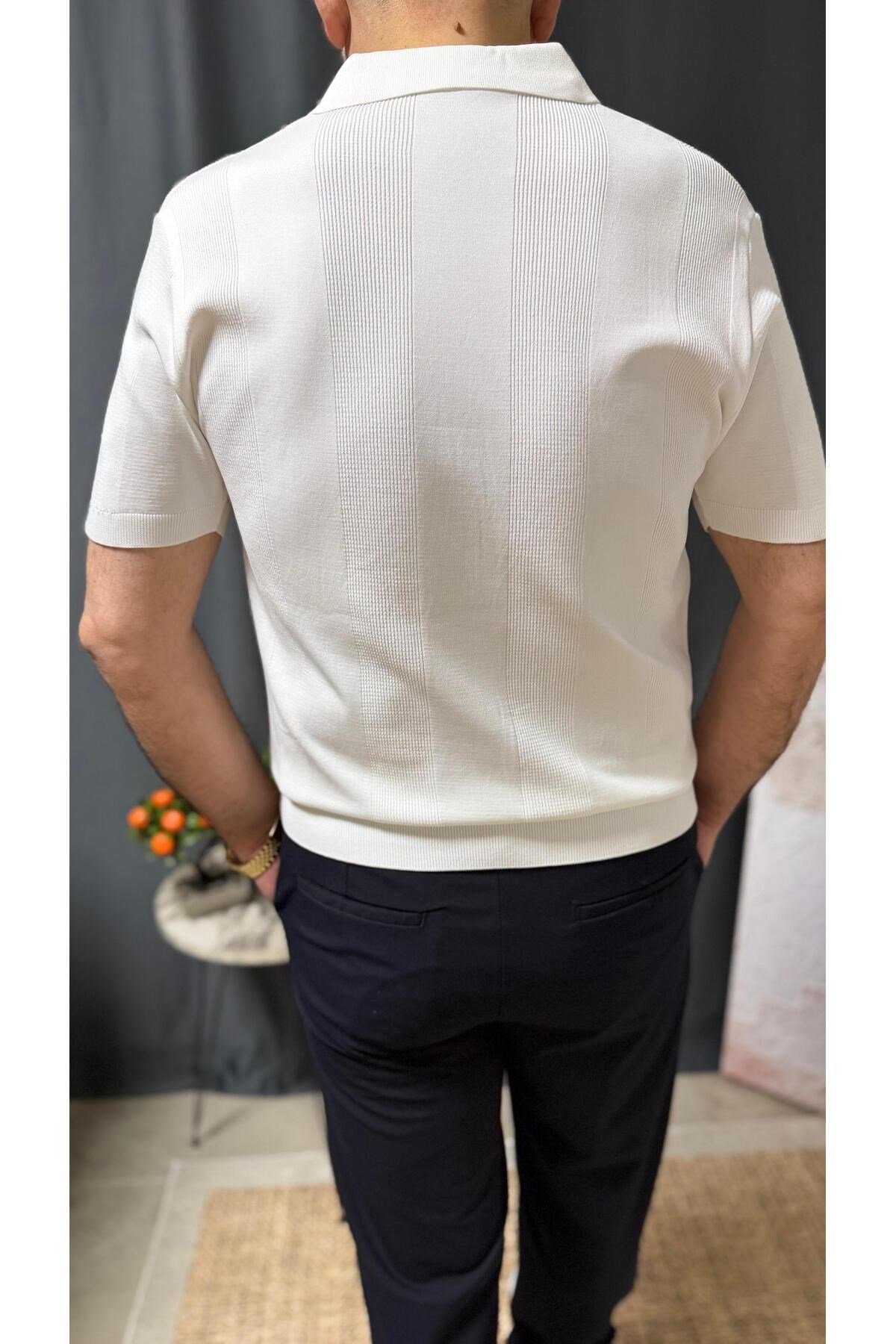 POLO YAKA BELİ LASTİKLİ CASUAL TİŞÖRT