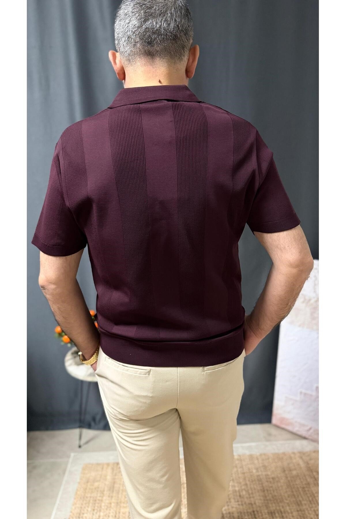 POLO YAKA BELİ LASTİKLİ CASUAL TİŞÖRT