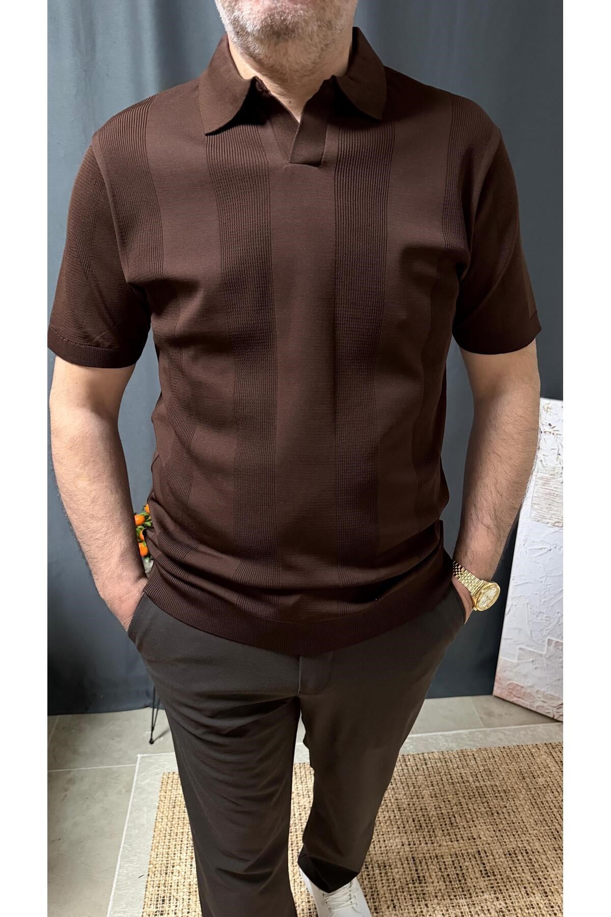 POLO YAKA BELİ LASTİKLİ CASUAL TİŞÖRT