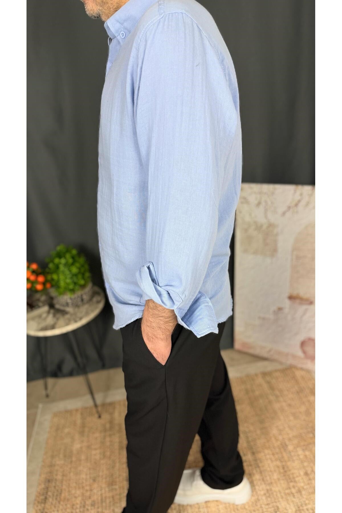 REGULAR FİT , BORU PAÇA , LİKRALI , KUMAŞ PANTOLON