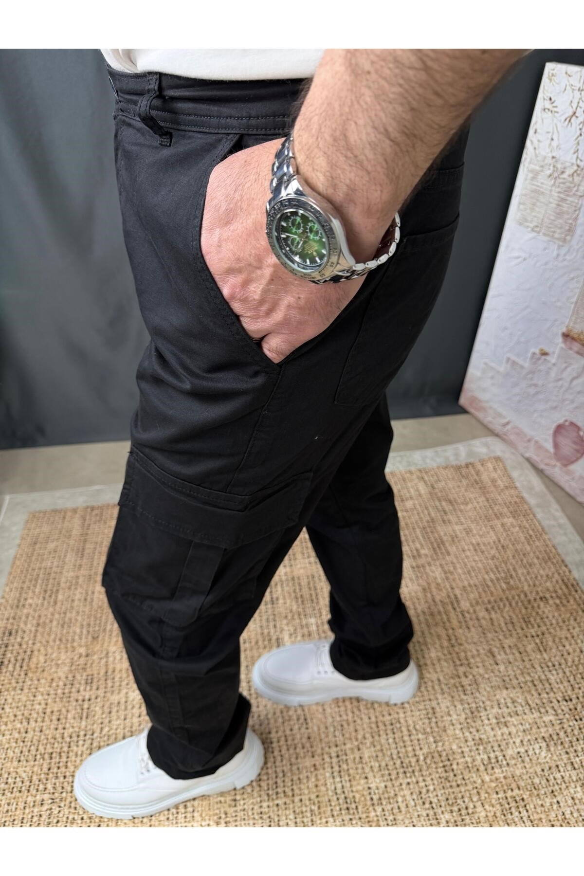 REGULAR PAÇA KARGO CEPLİ PANTOLON