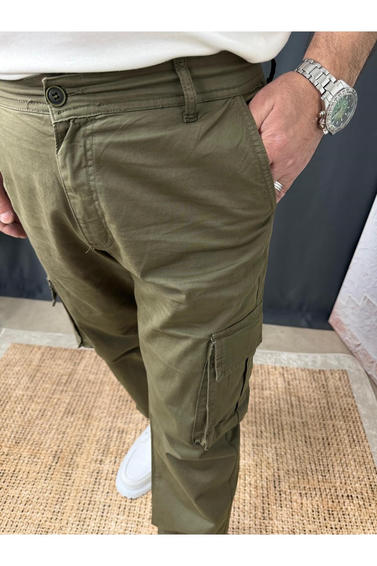 REGULAR PAÇA KARGO CEPLİ PANTOLON