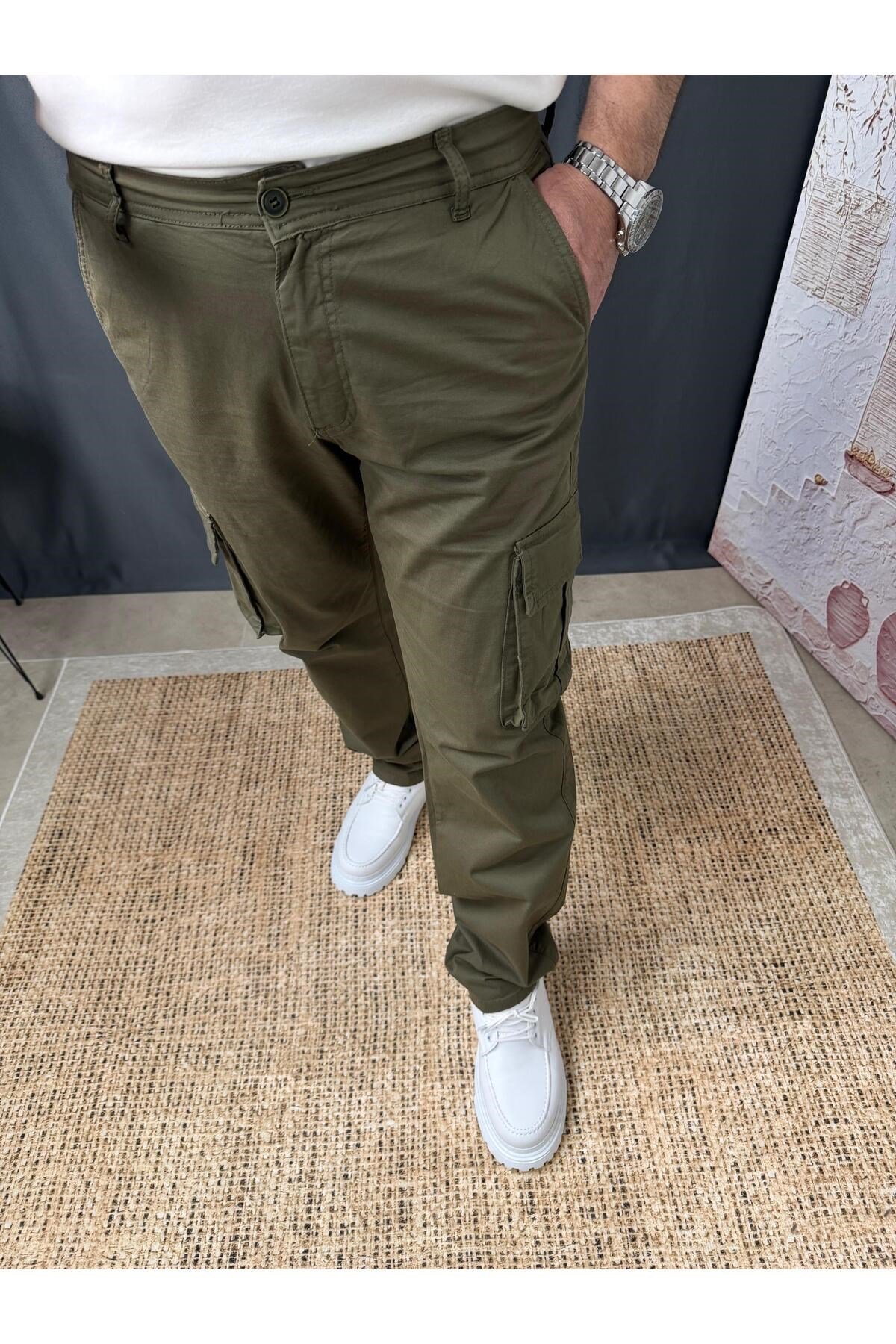 REGULAR PAÇA KARGO CEPLİ PANTOLON