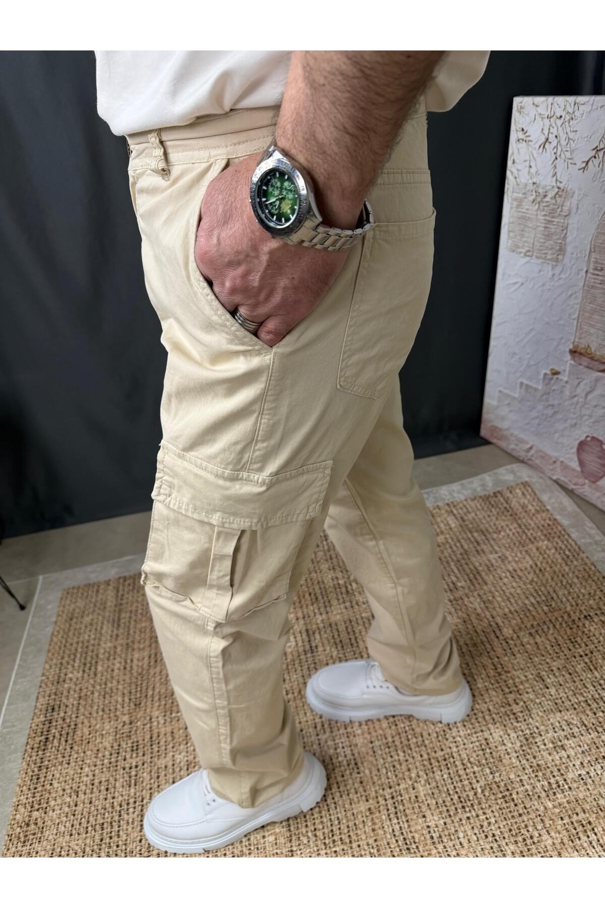 REGULAR PAÇA KARGO CEPLİ PANTOLON