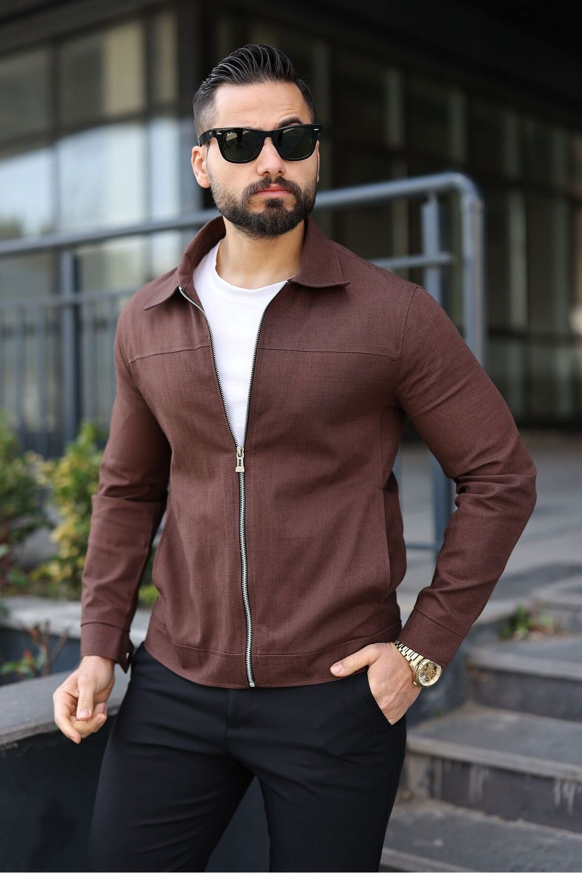 RELAX KESİM CEKET YAKA FİT KESİM MEVSİMLİK CEKET