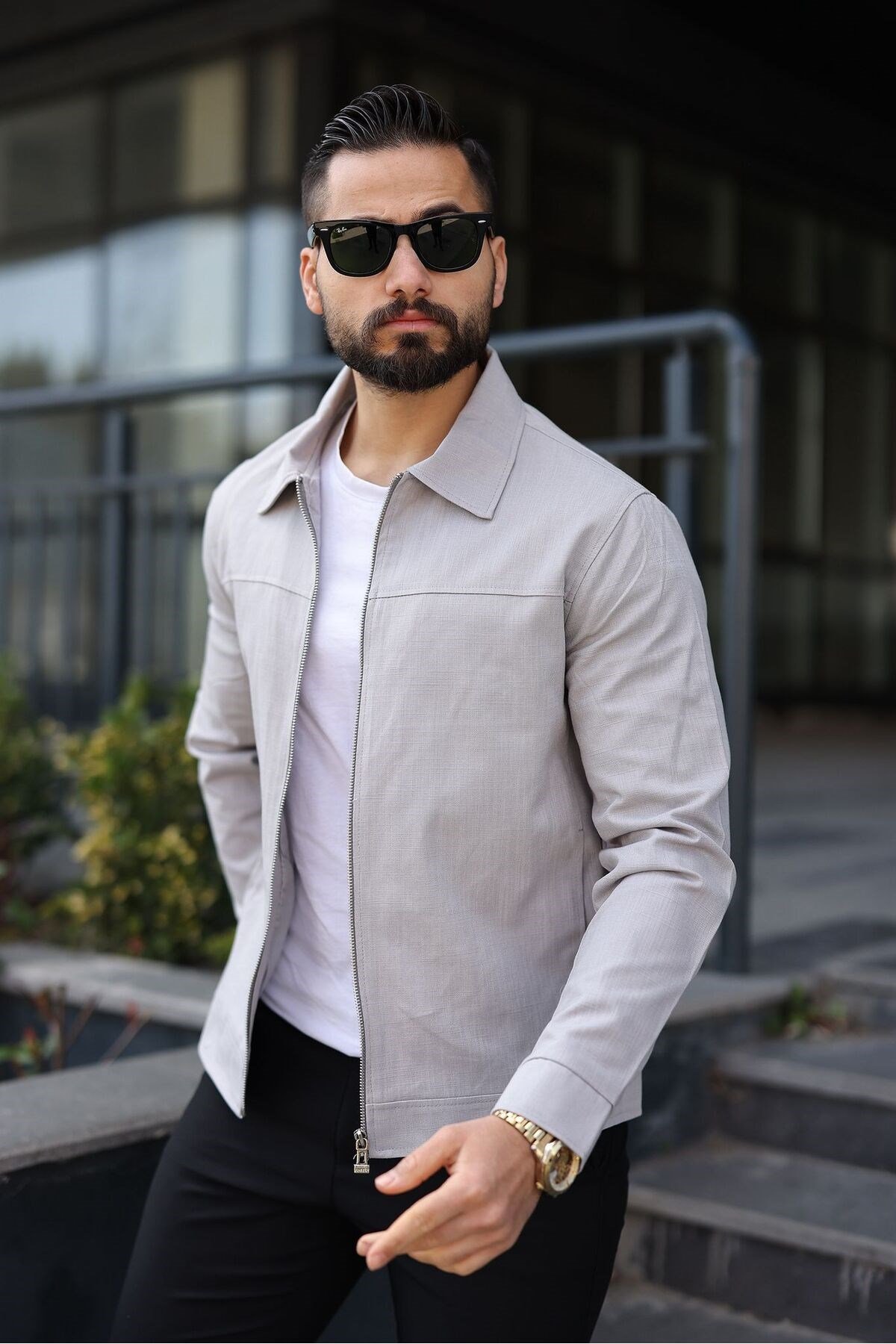 RELAX KESİM COLLEGE YAKA FİTİLLİ MEVSİMLİK ERKEK MONT