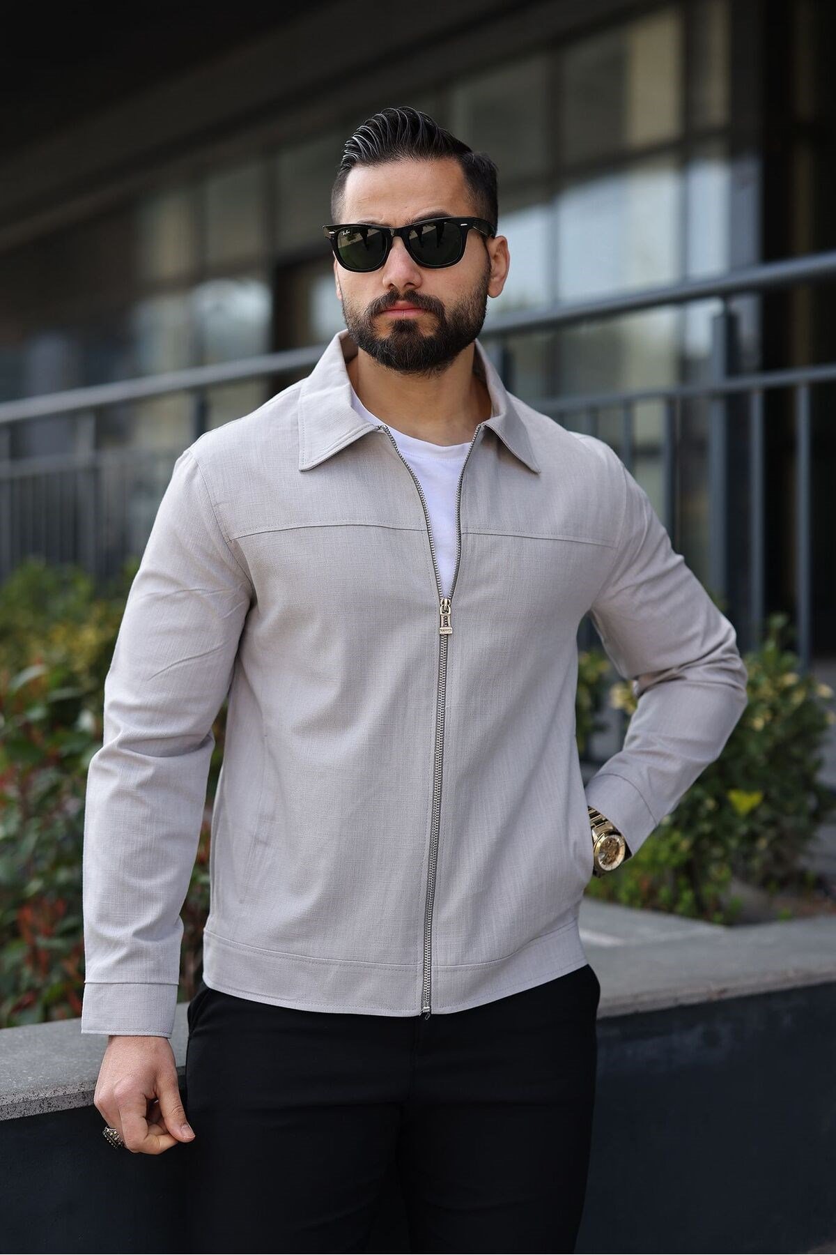 RELAX KESİM COLLEGE YAKA FİTİLLİ MEVSİMLİK ERKEK MONT