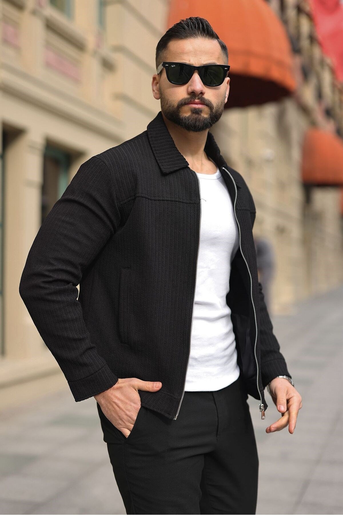 RELAX KESİM FİTİLLİ MEVSİMLİK ERKEK MONT