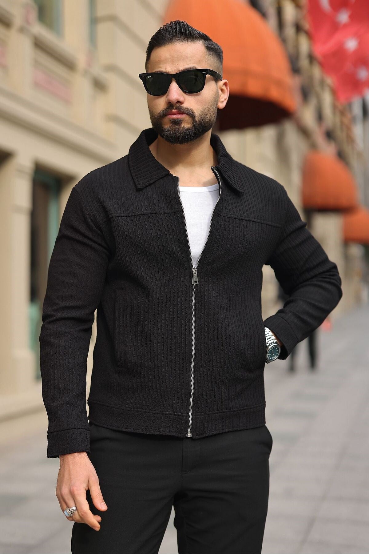 RELAX KESİM FİTİLLİ MEVSİMLİK ERKEK MONT