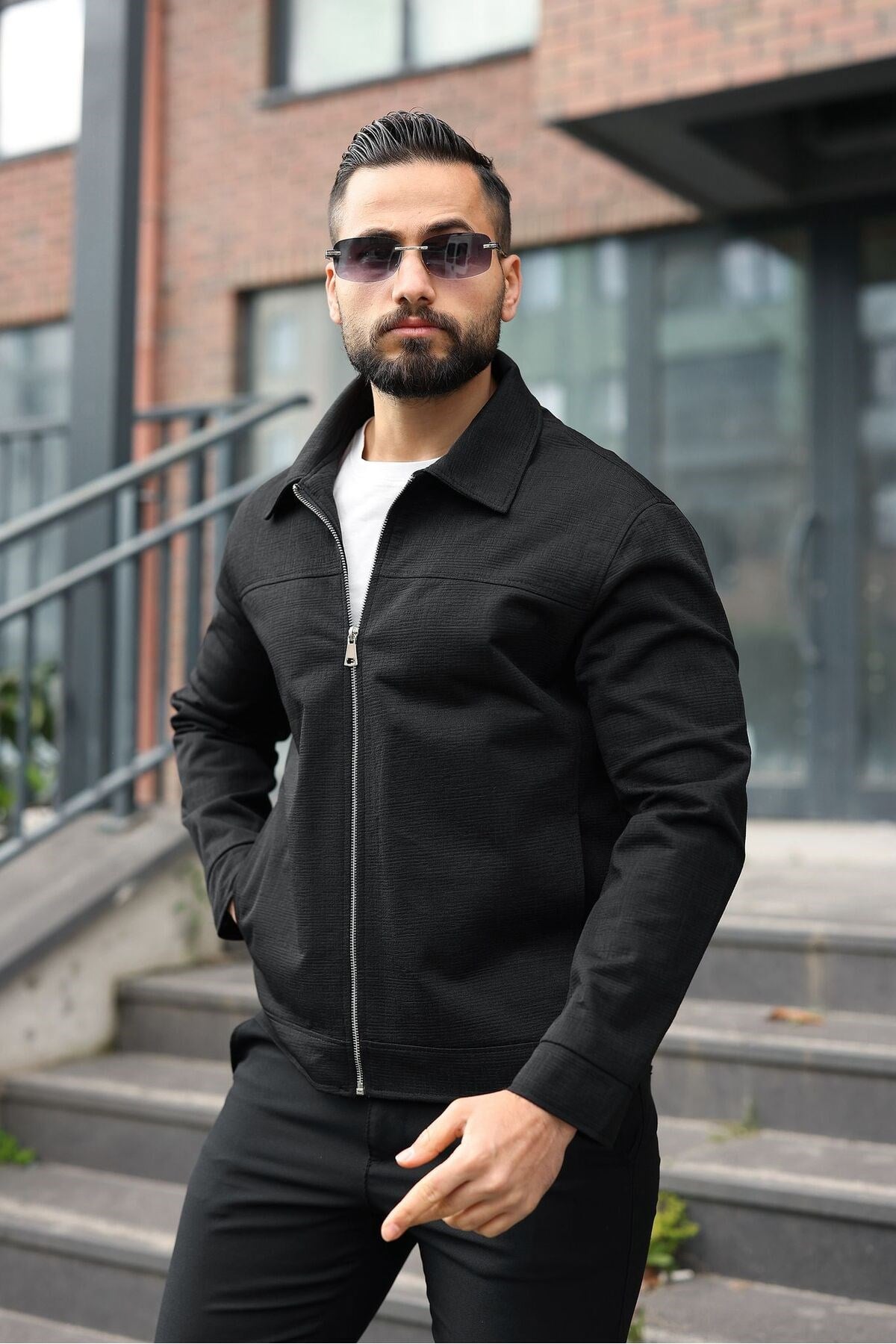 RELAX KESİM MEVSİMLİK DOKULU KUMAŞ CEKET