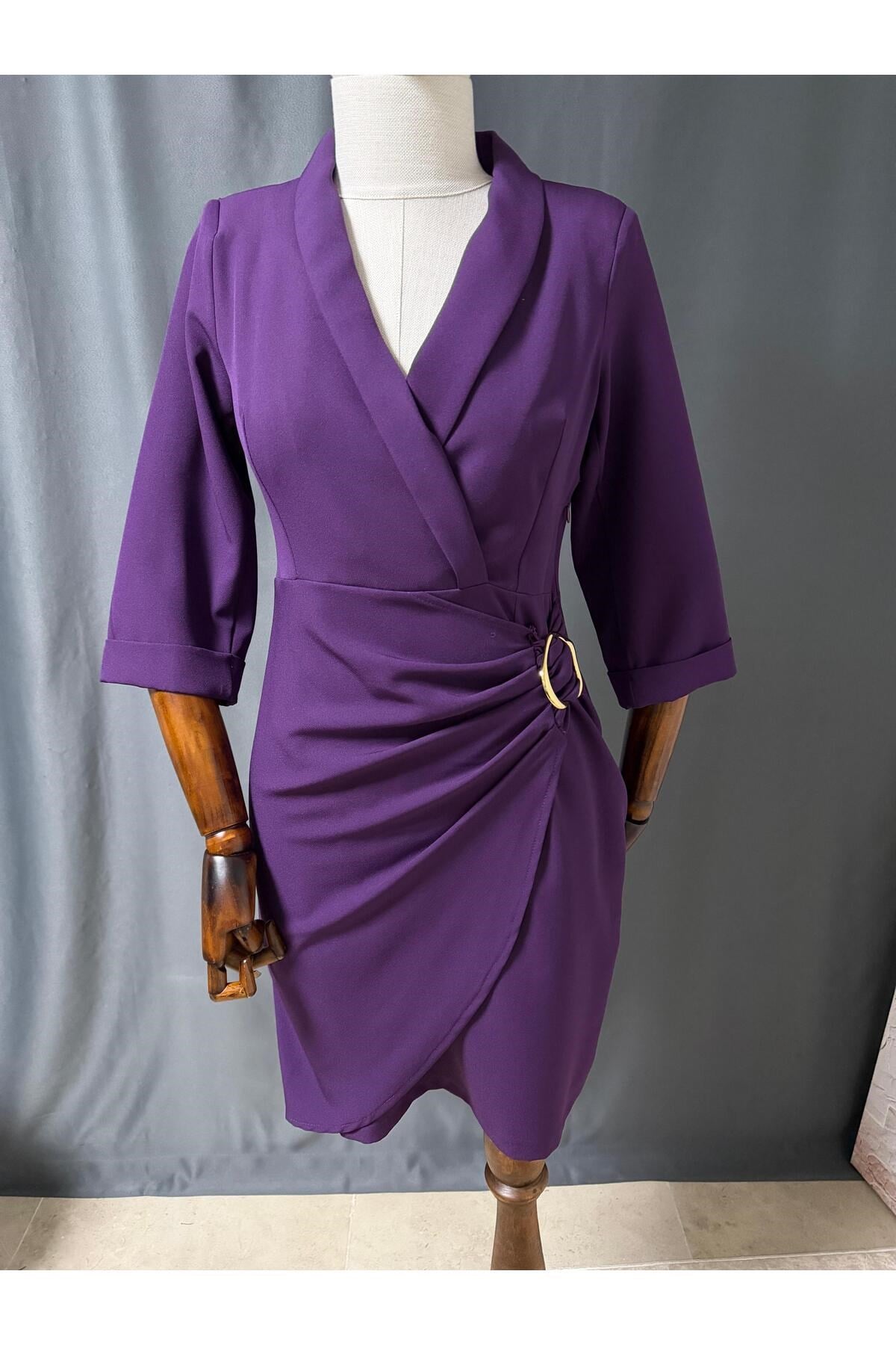 ŞAL YAKA ELBİSE