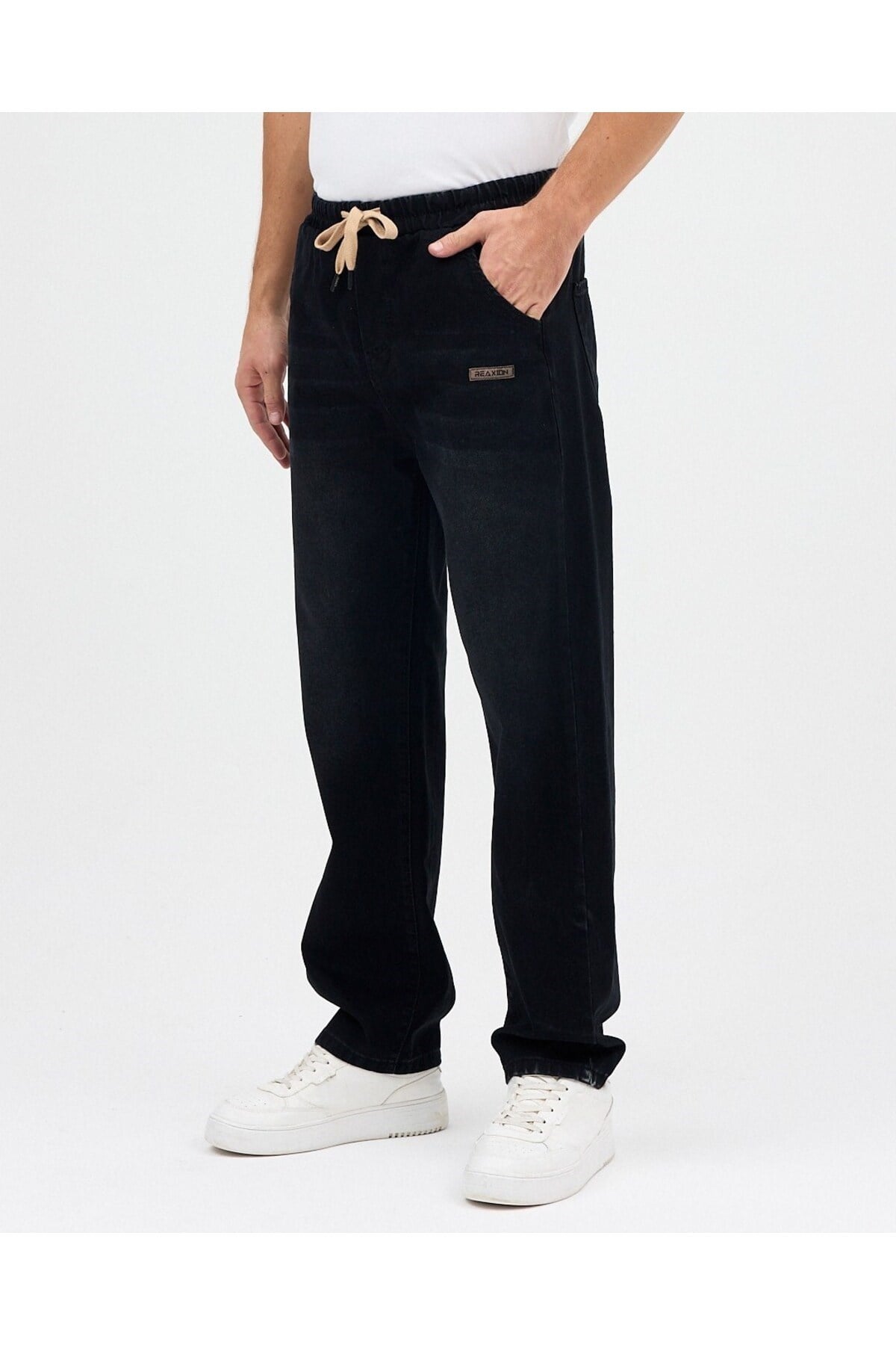 SALAŞ BAGGY JEAN PANTOLON (SİYAH)