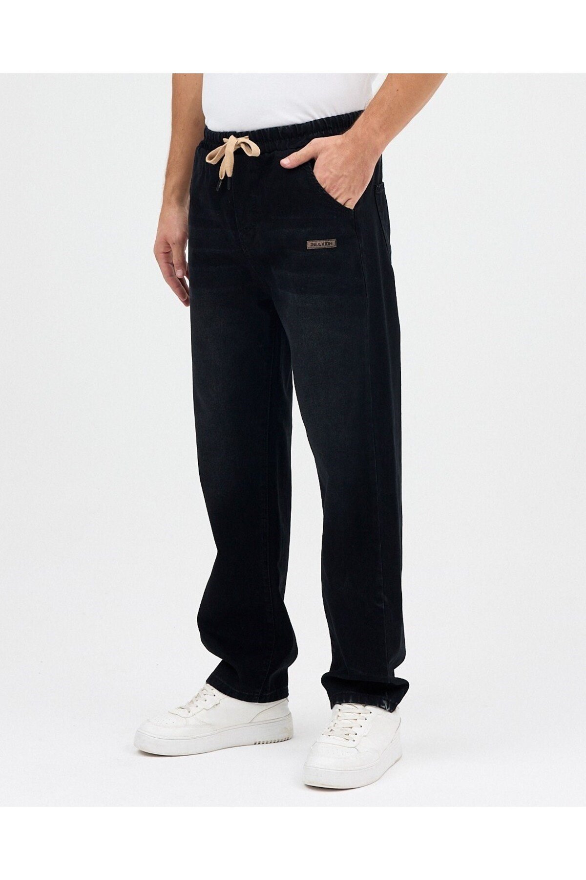 SALAŞ BAGGY JEAN PANTOLON (SİYAH)