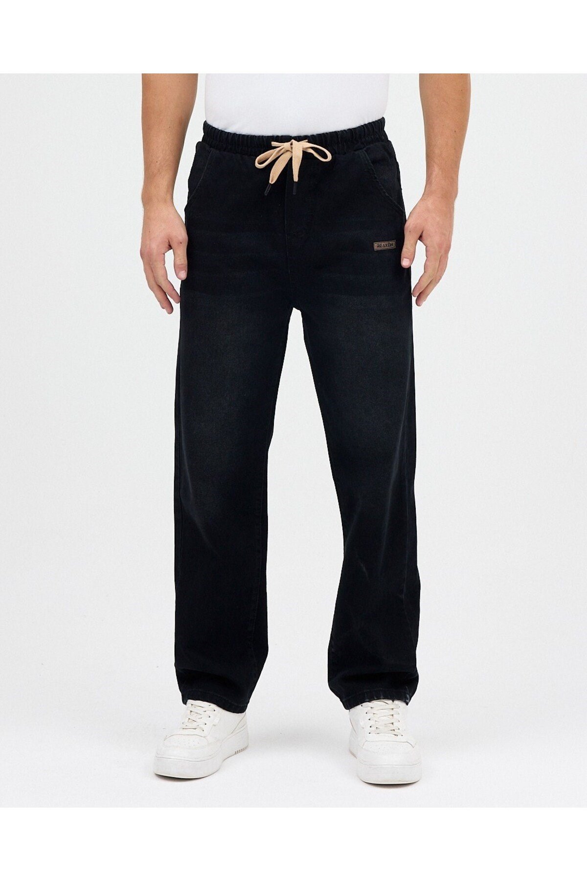 SALAŞ BAGGY JEAN PANTOLON (SİYAH)