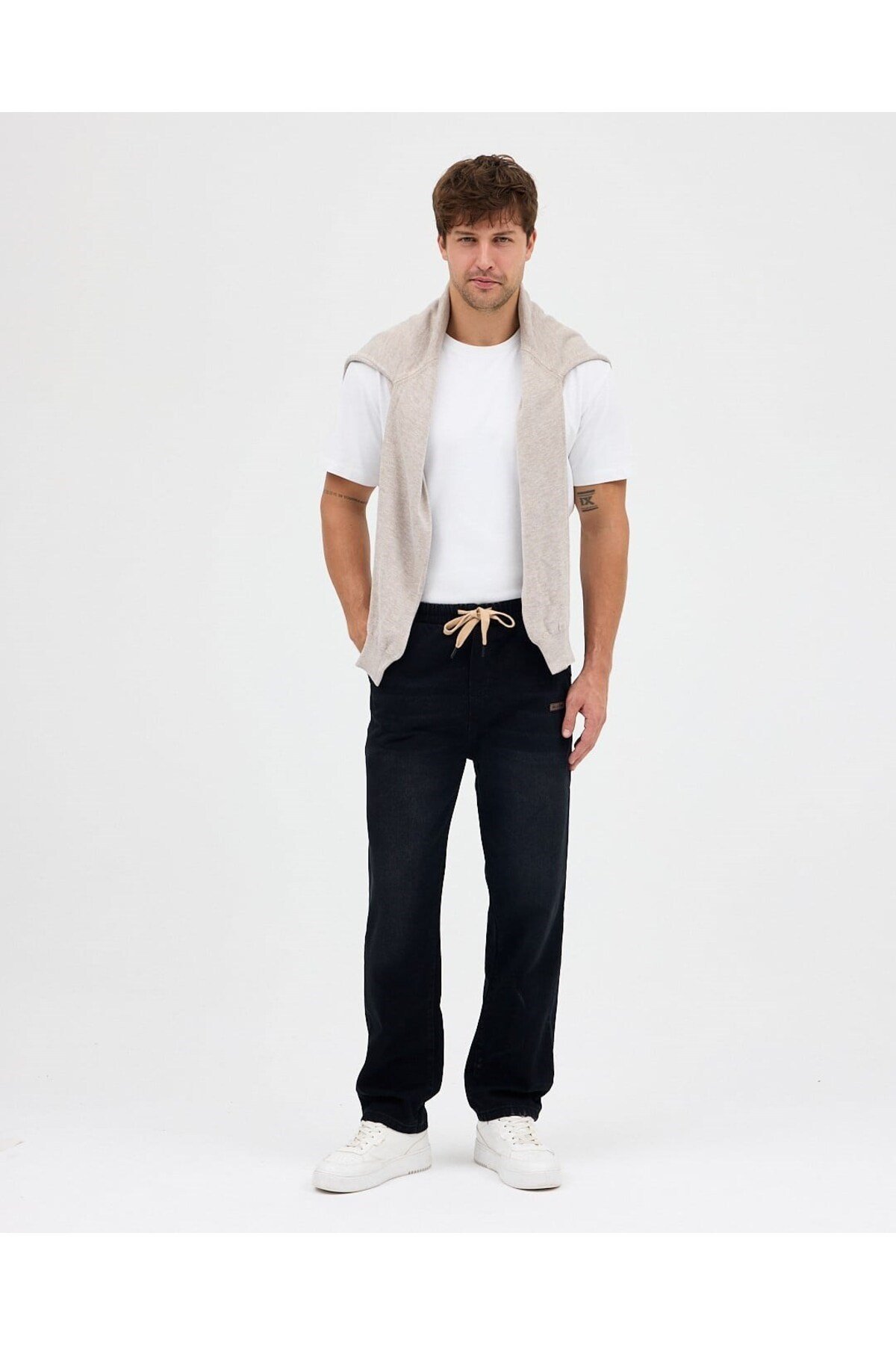 SALAŞ BAGGY JEAN PANTOLON (SİYAH)