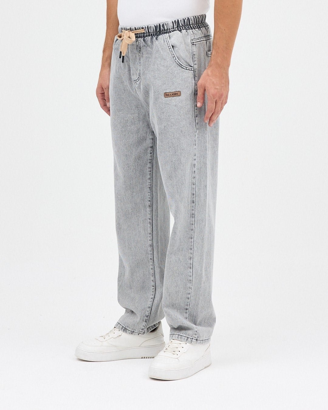 SALAŞ KESİM BAGGY JEAN PANTOLON (GRİ)