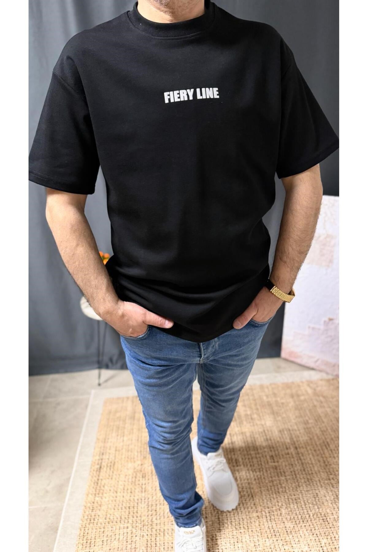 SIRTI BASKILI OVERSİZE TİŞÖRT