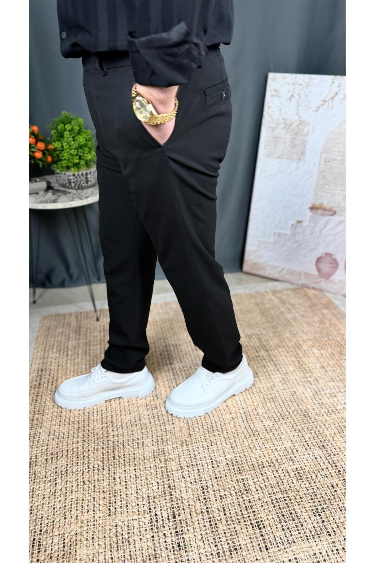 SLİM FİT , KLASİK , LİKRALI KUMAŞ PANTOLON